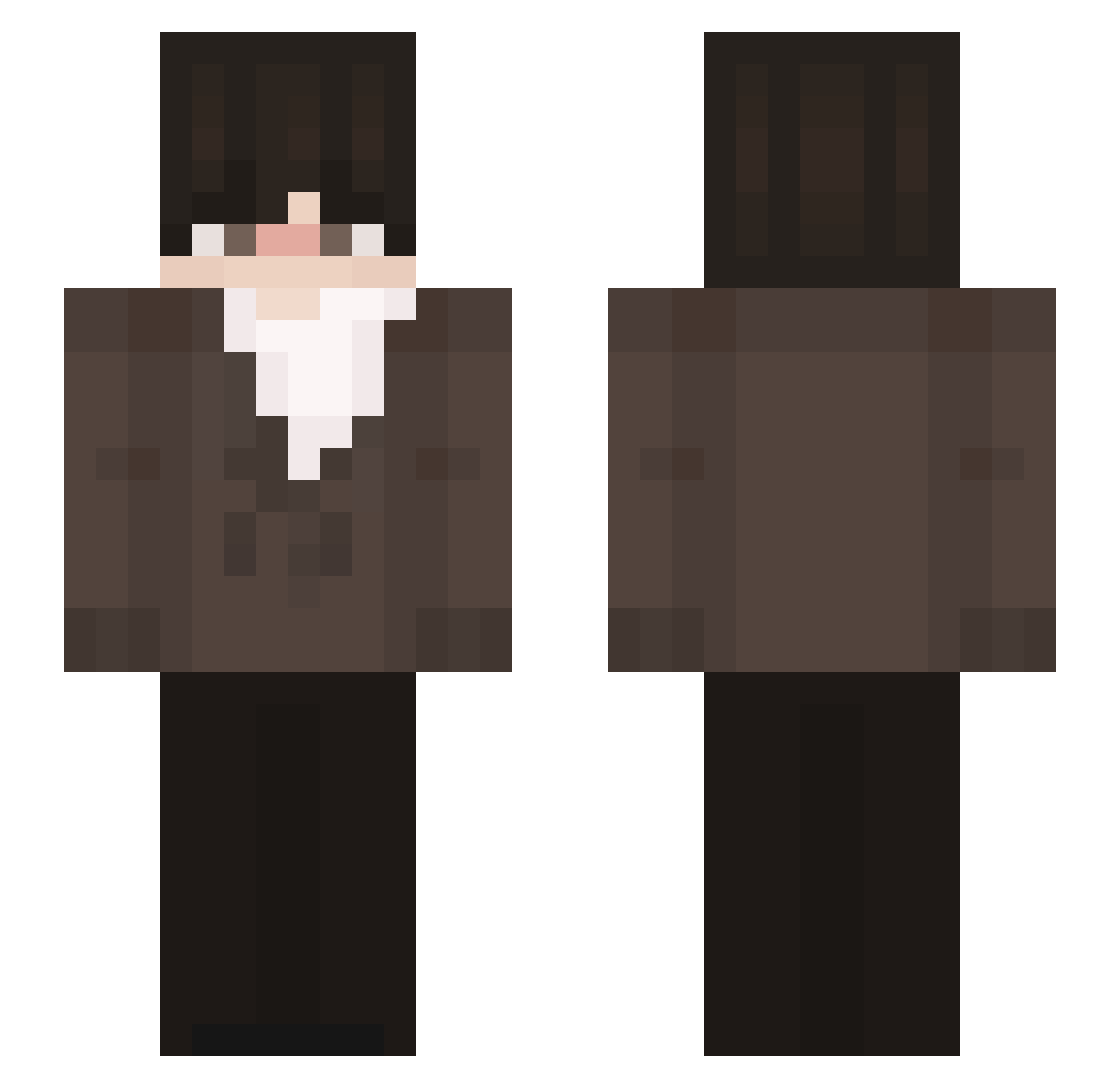 SAIDAIN Minecraft skin, front and back view