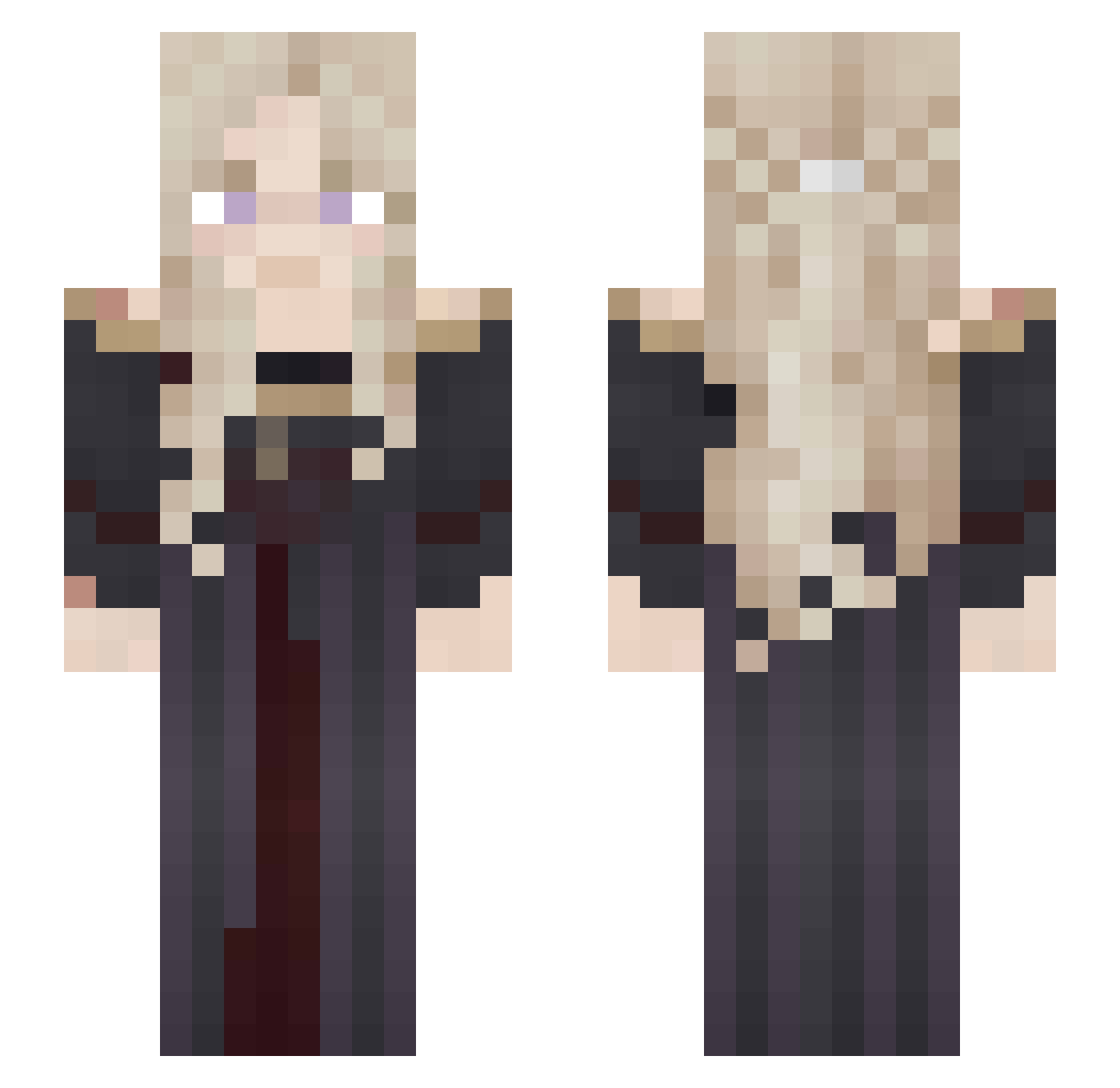 FenHarel__ Minecraft skin, front and back view