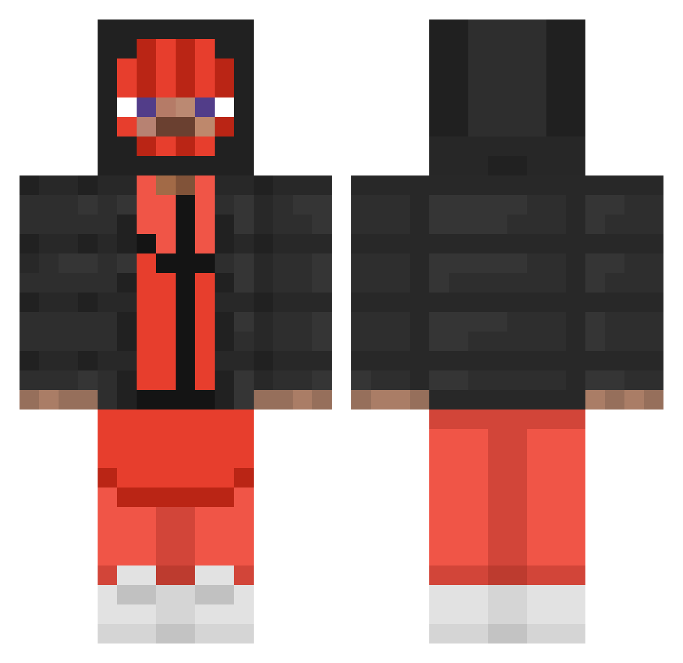 Dooper_MC Minecraft skin, front and back view