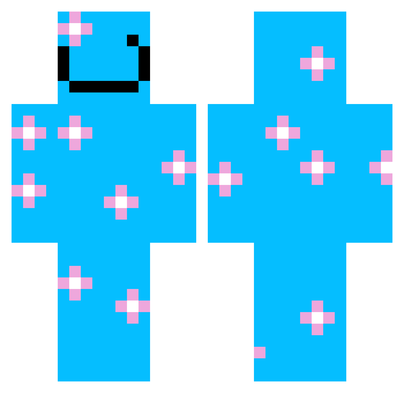 septemberdancer Minecraft skin, front and back view