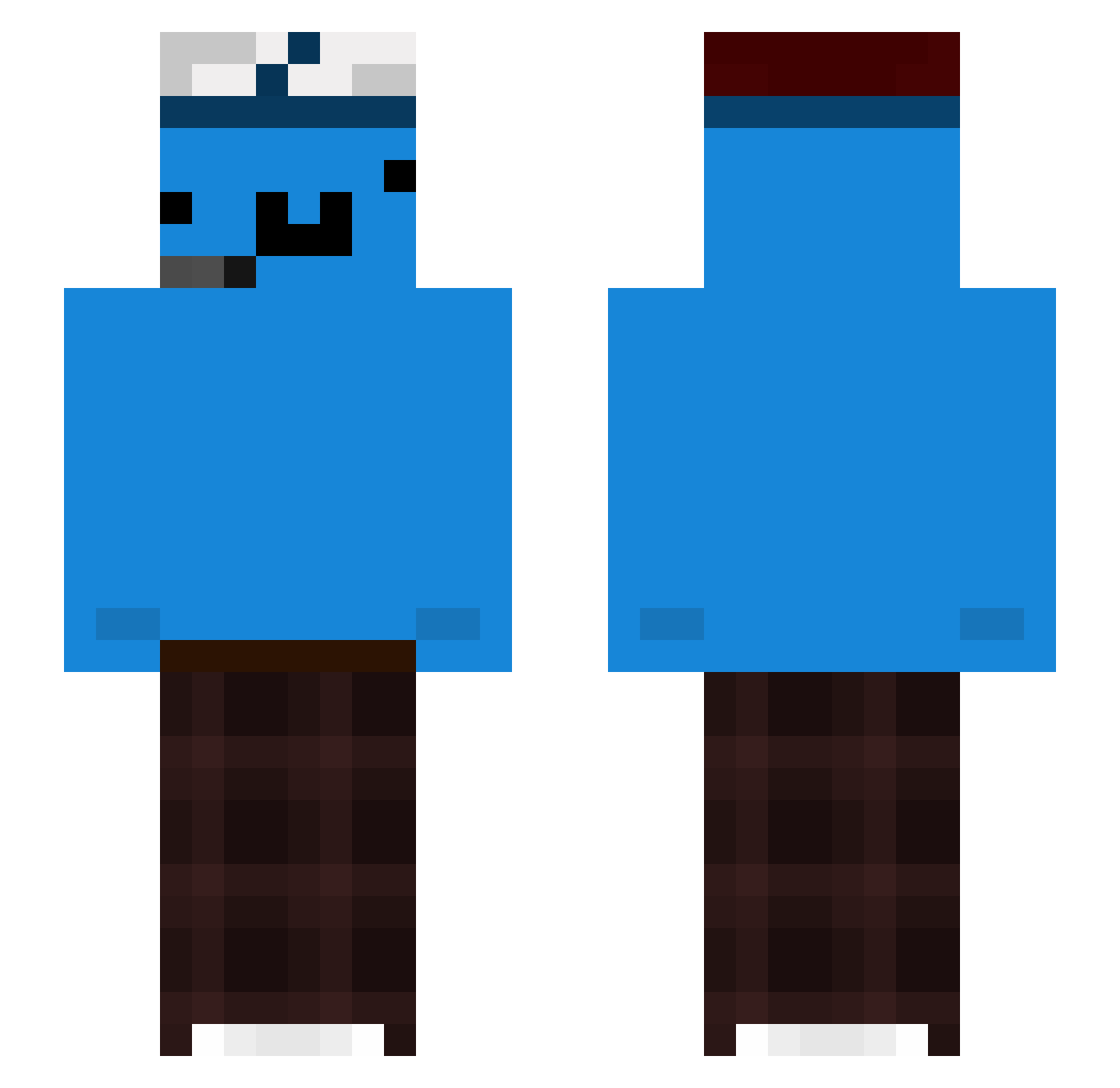 _Best__ Minecraft skin, front and back view
