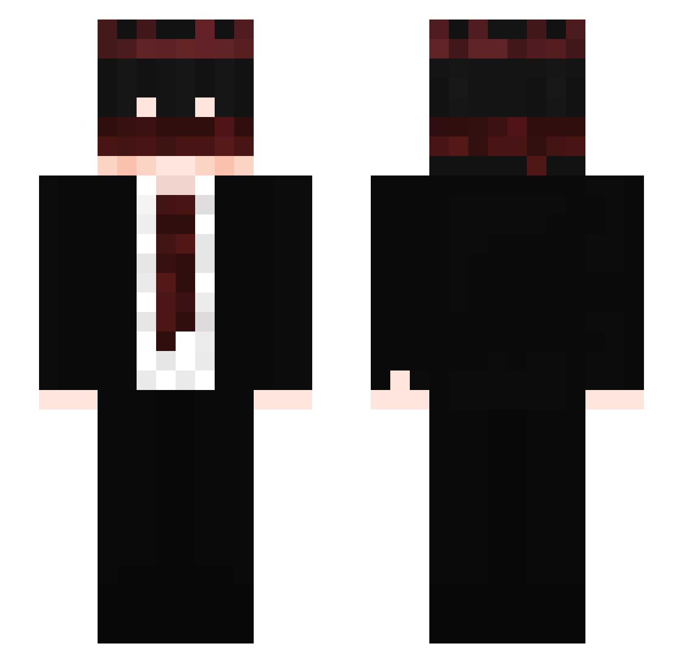 TheAdrijux Minecraft skin, front and back view
