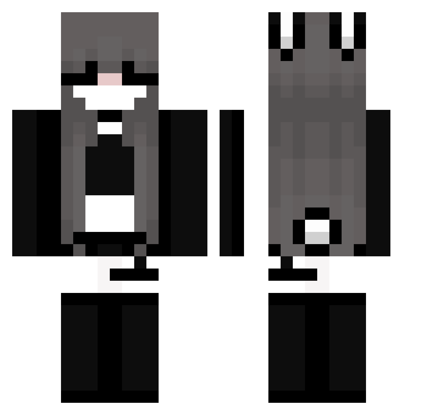 paula_a Minecraft skin, front and back view