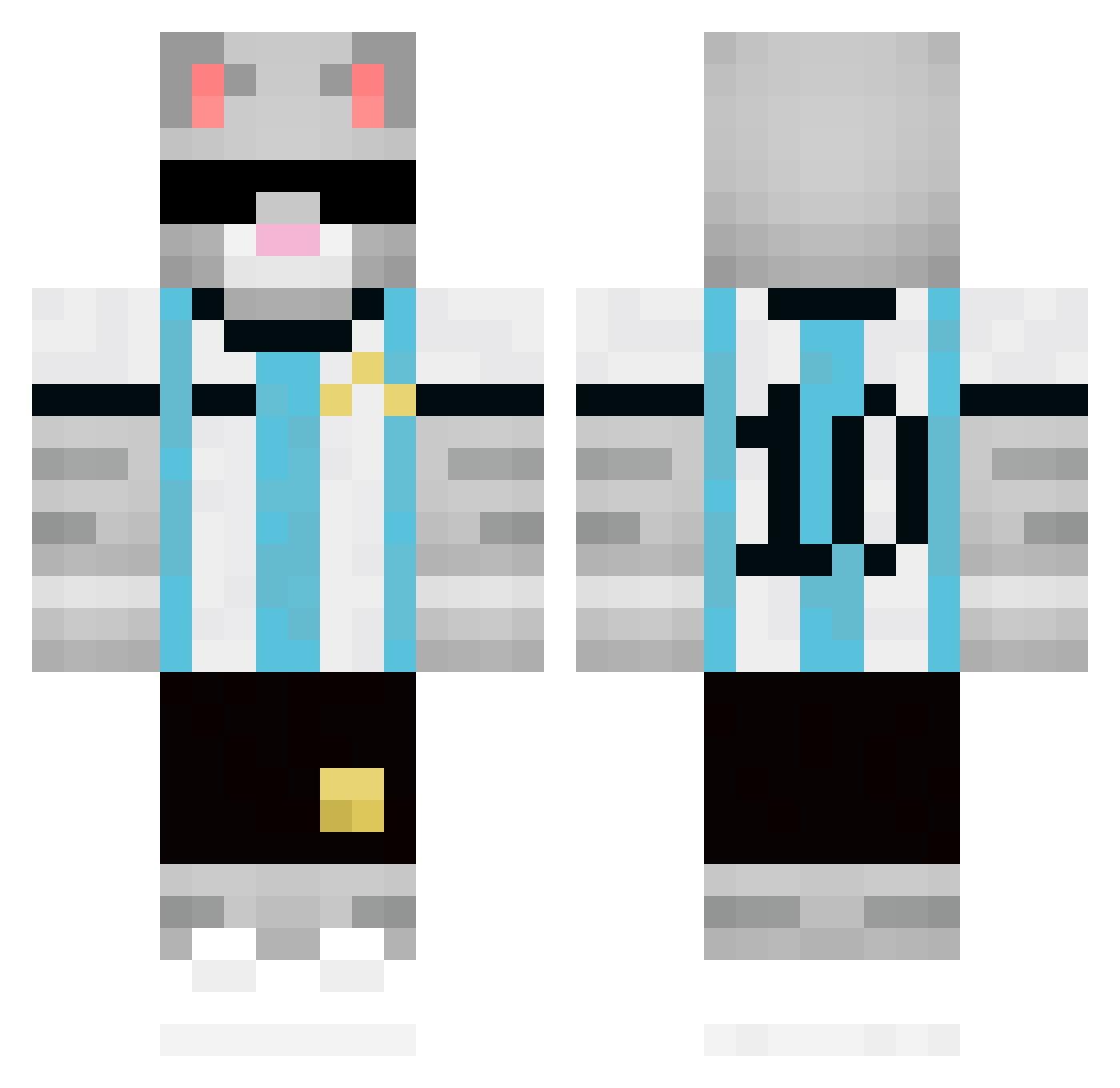 p1xieee Minecraft skin, front and back view