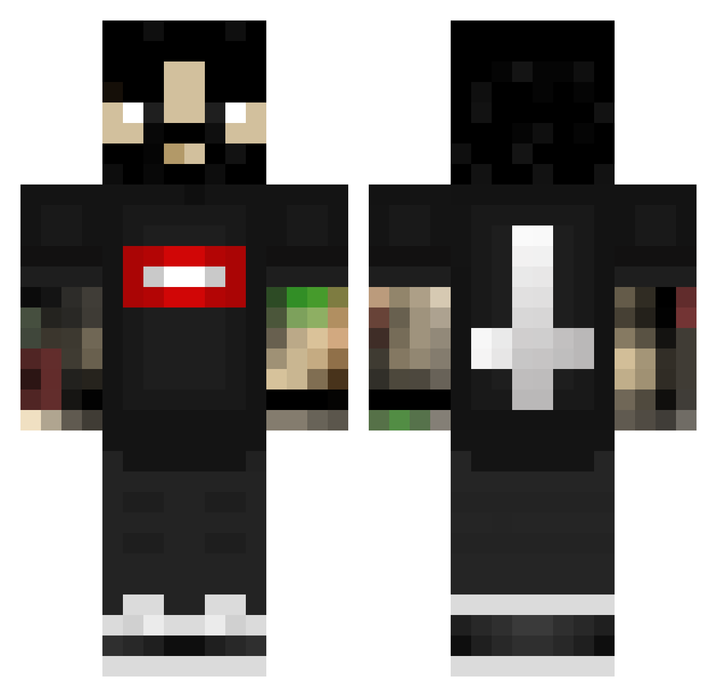 _IntEx Minecraft skin, front and back view