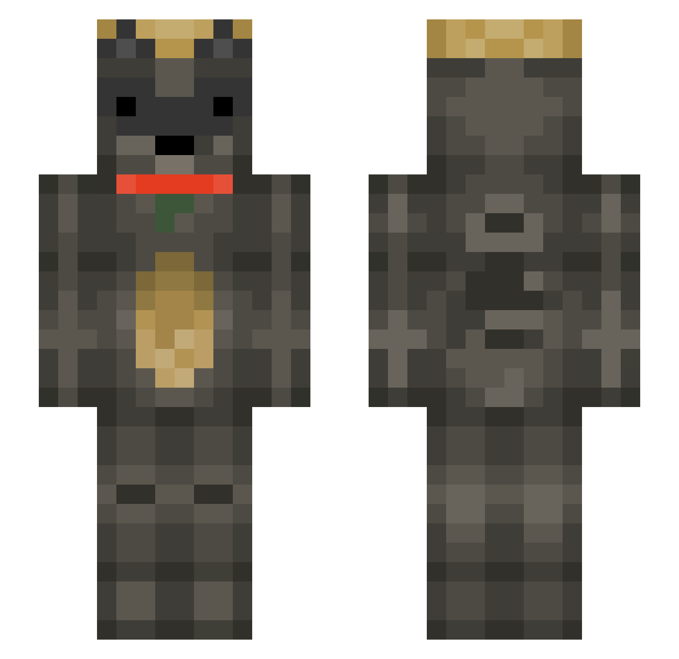 zolko292 Minecraft skin, front and back view