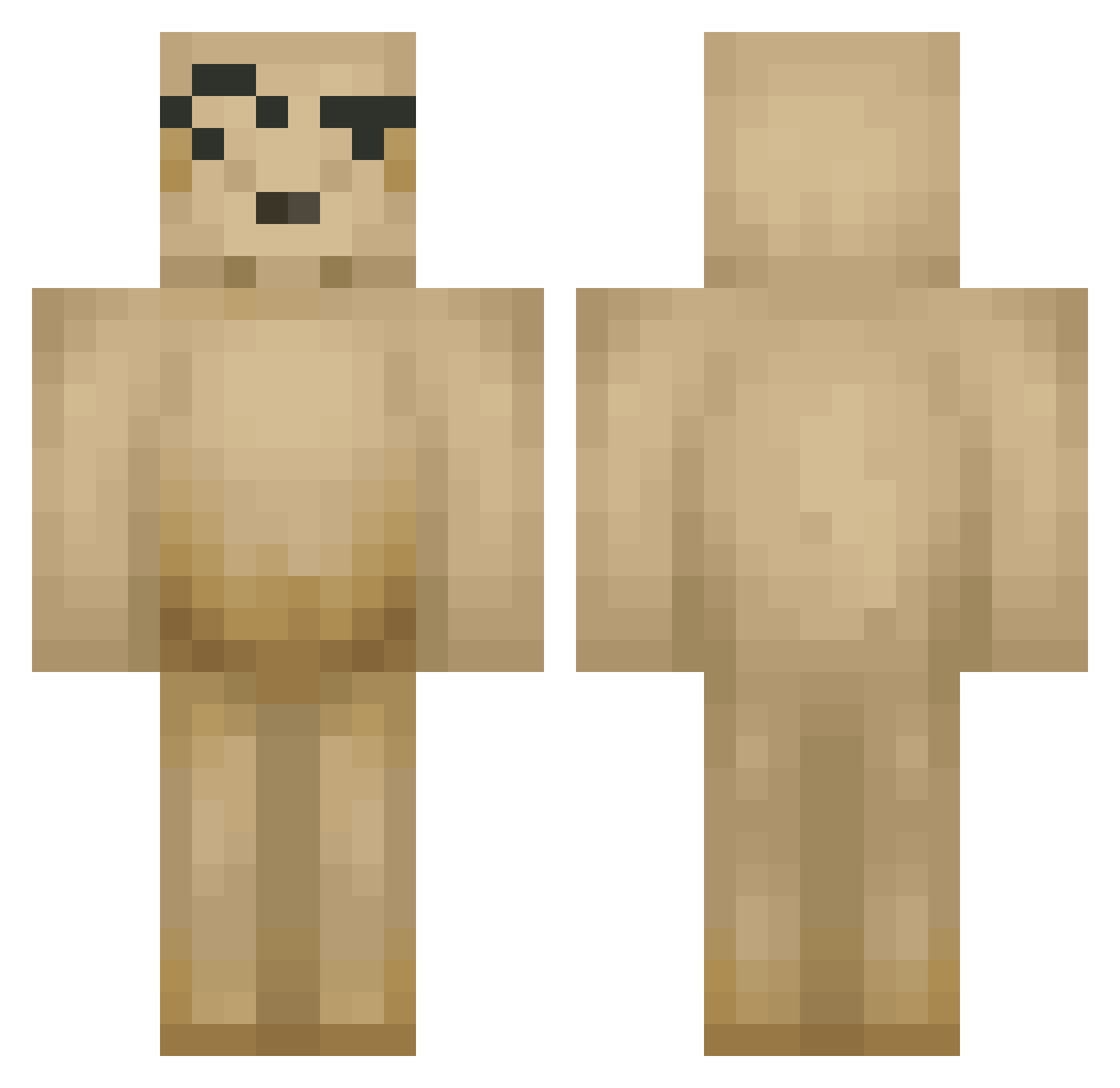 Lasteurt_ Minecraft skin, front and back view