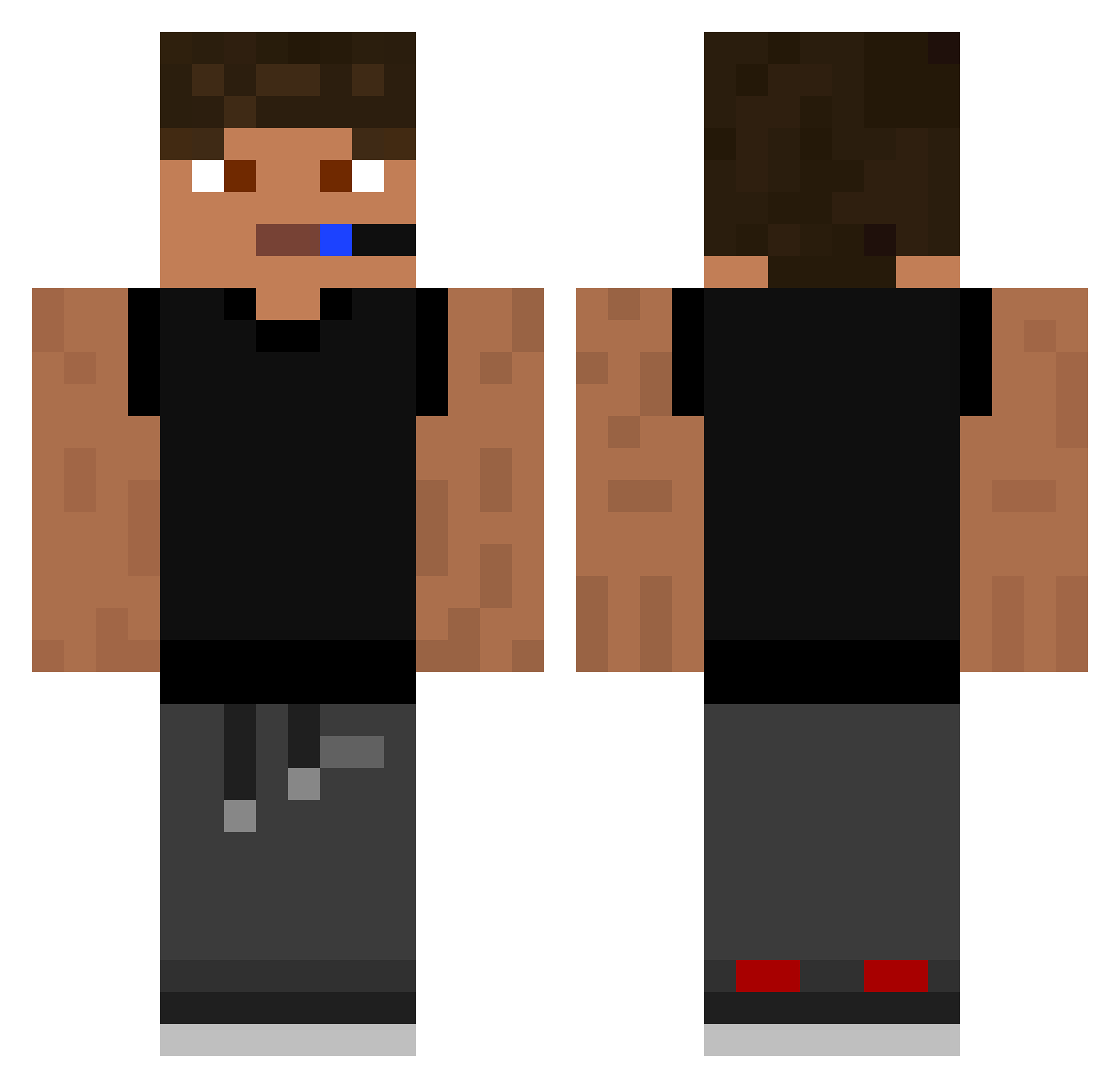 _SyndaX_ Minecraft skin, front and back view