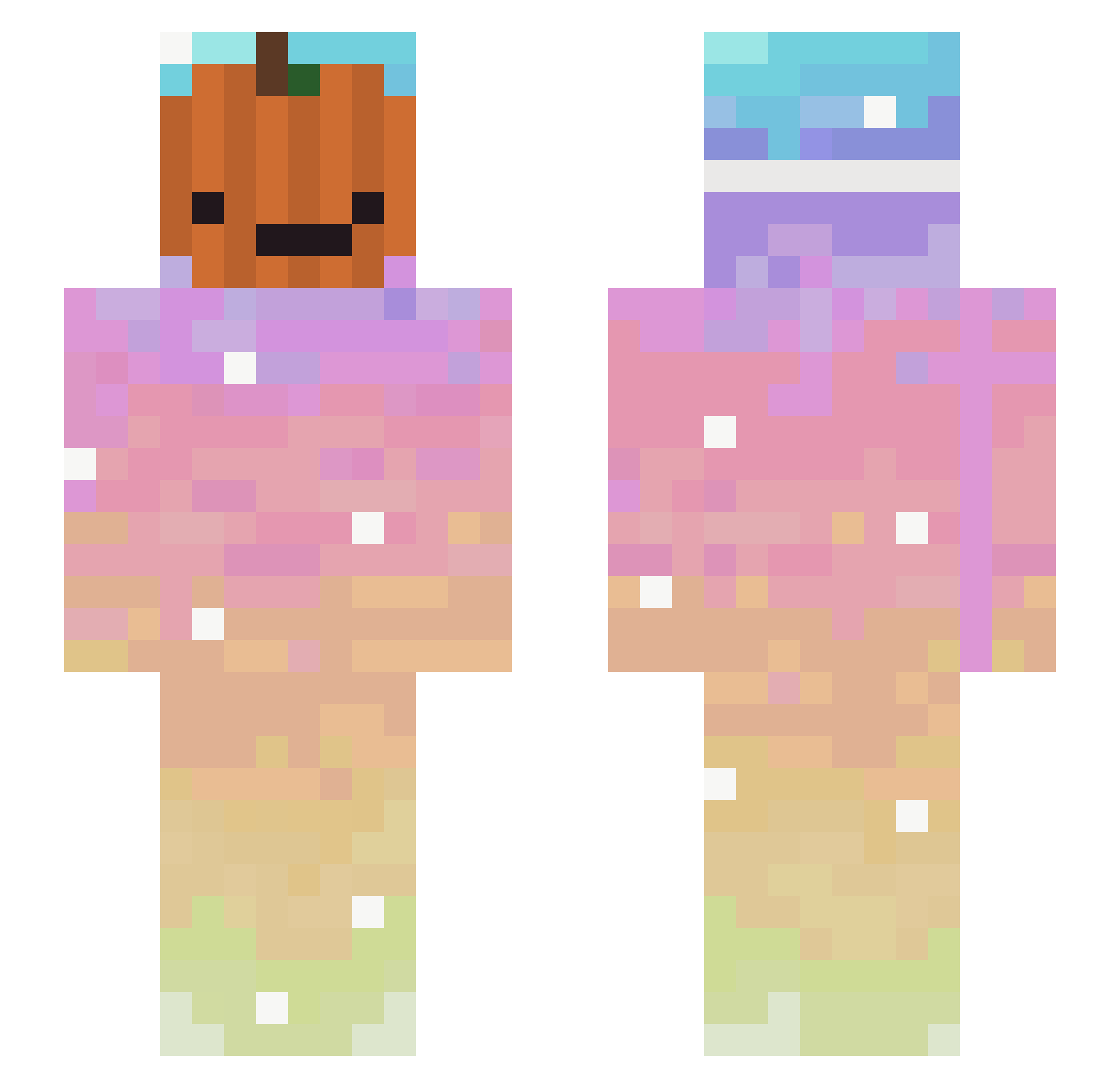 RemLet0808 Minecraft skin, front and back view
