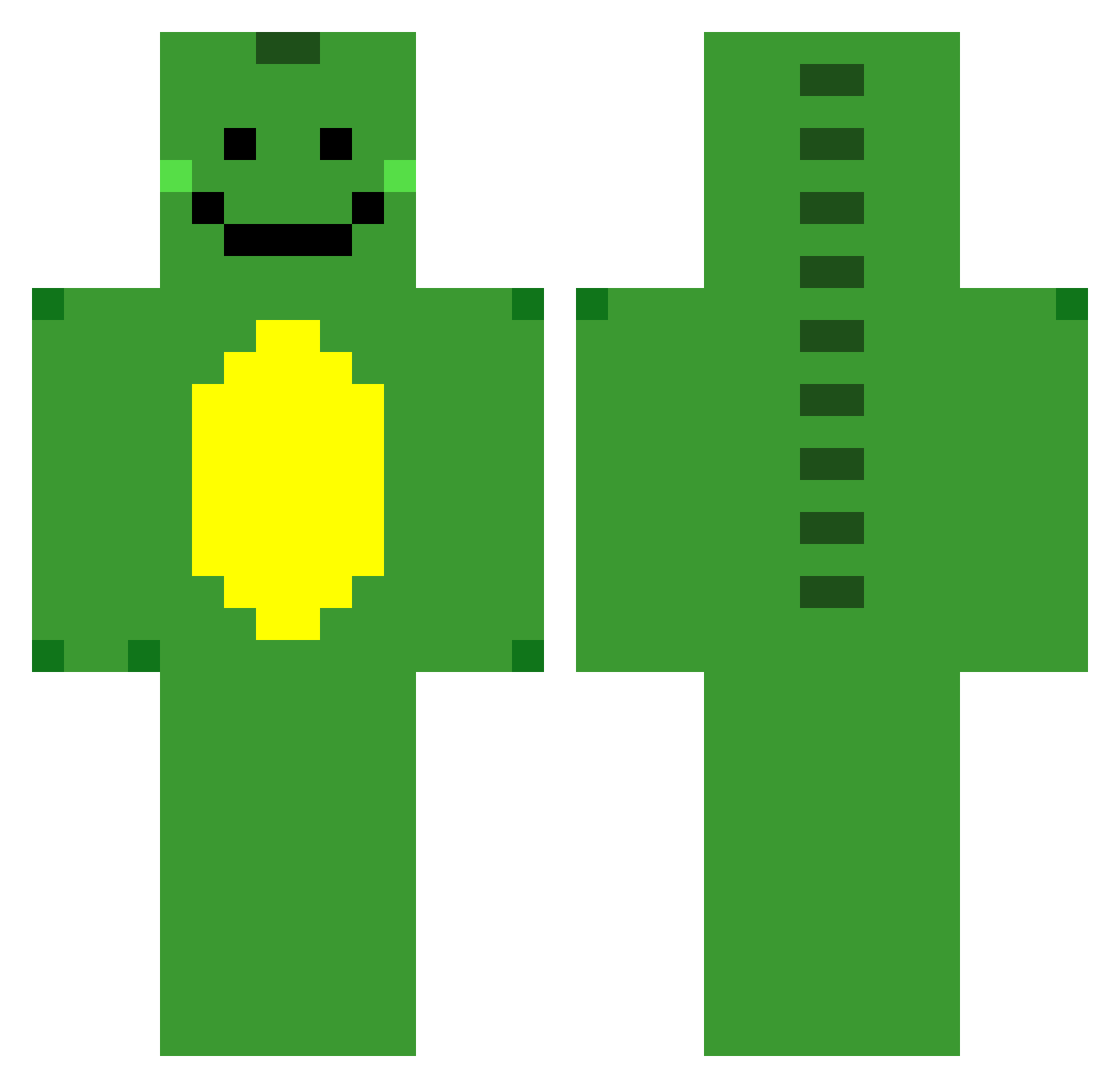 luizfilipekz Minecraft skin, front and back view