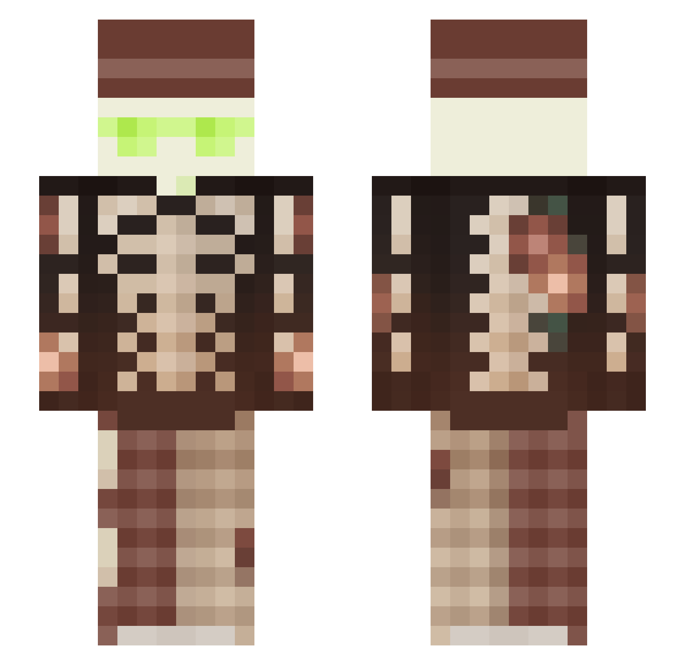 oVictin08o Minecraft skin, front and back view