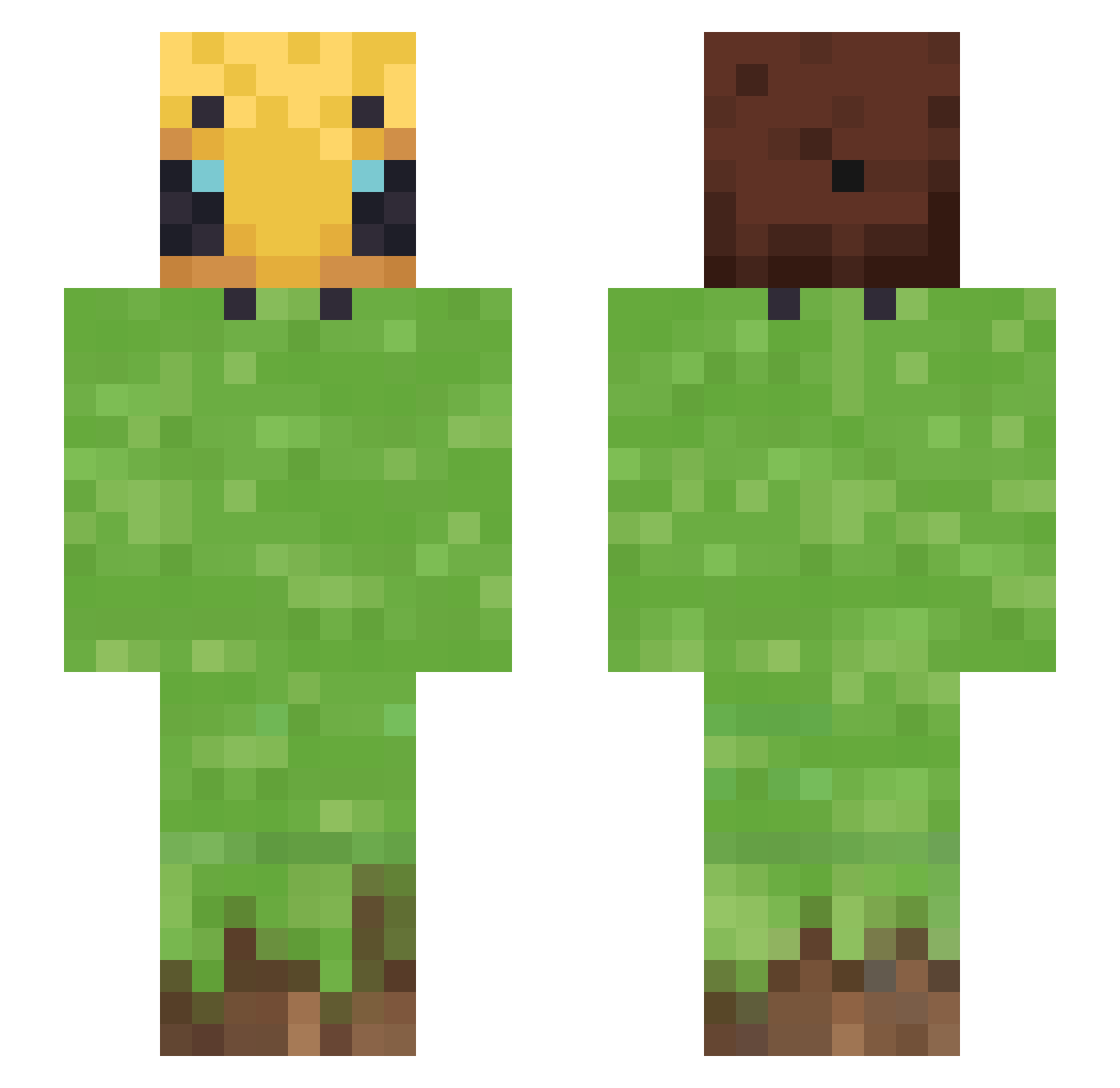 phonex_yocoy Minecraft skin, front and back view