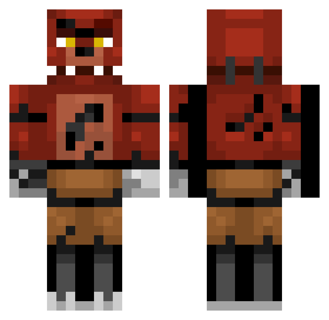 ASTOM7184 Minecraft skin, front and back view