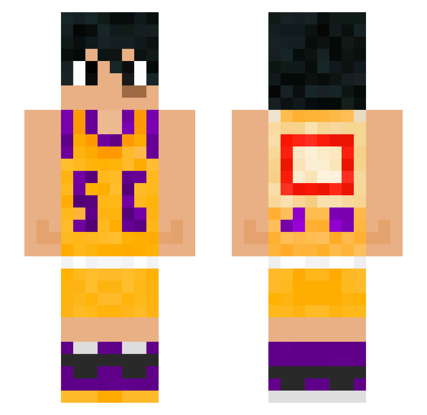 DripCat2248 Minecraft skin, front and back view