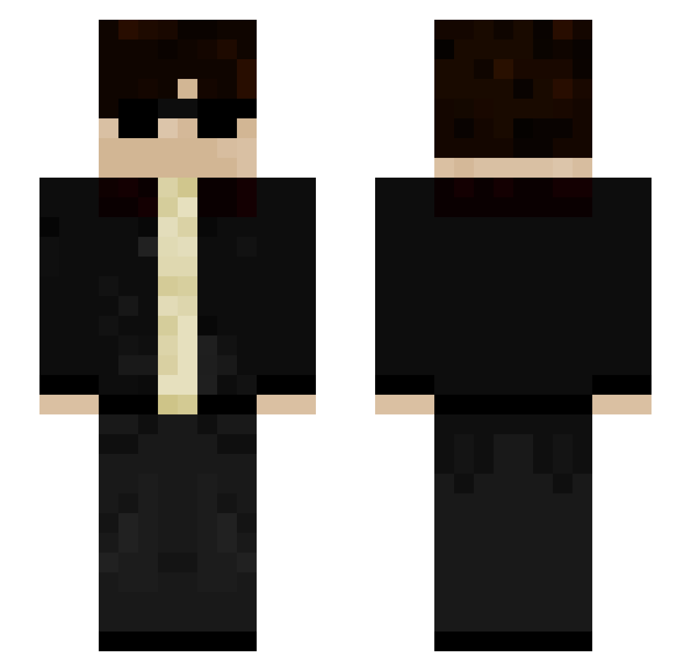 HEDISLIMANE1 Minecraft skin, front and back view