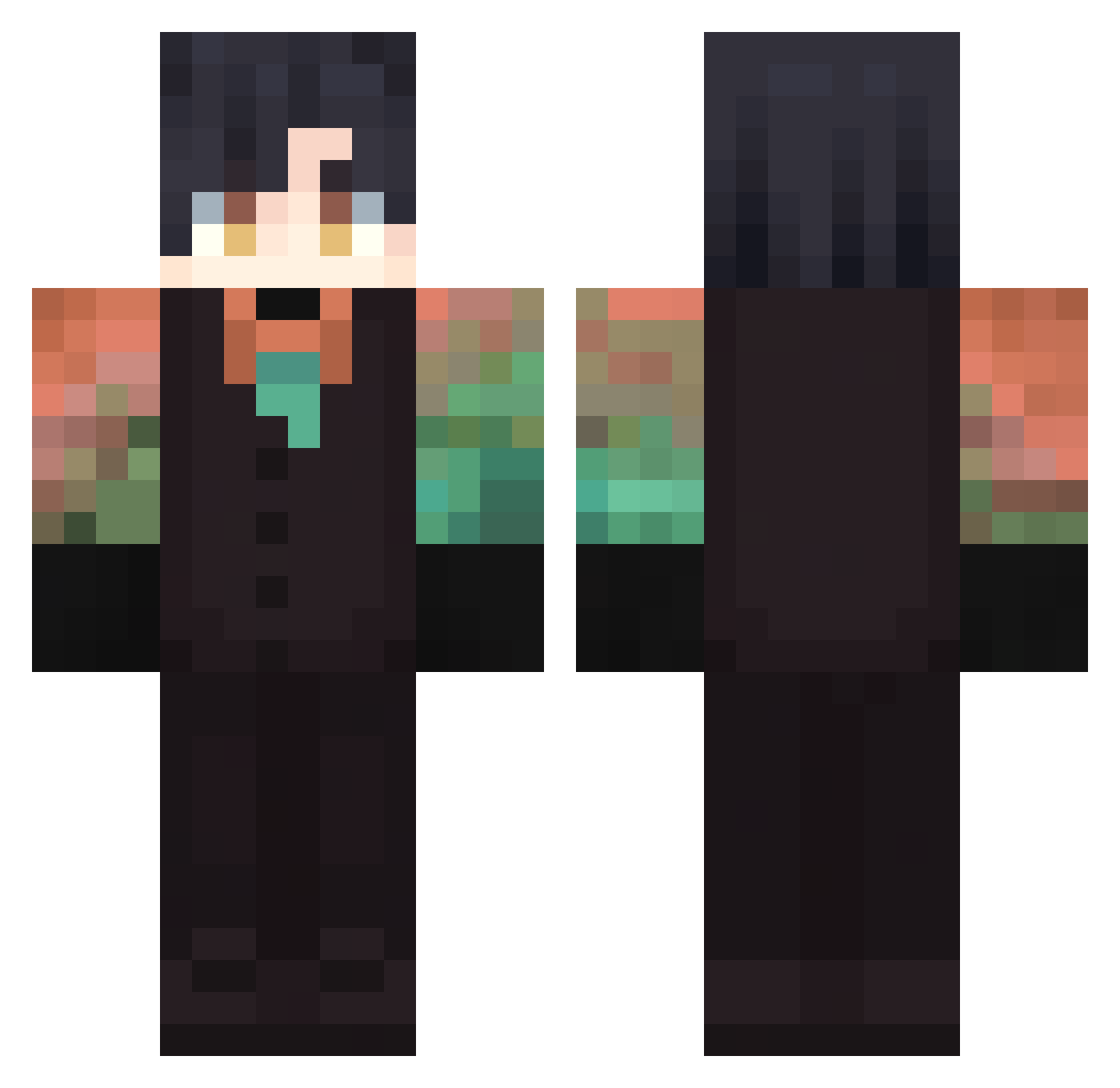 xwens_ Minecraft skin, front and back view