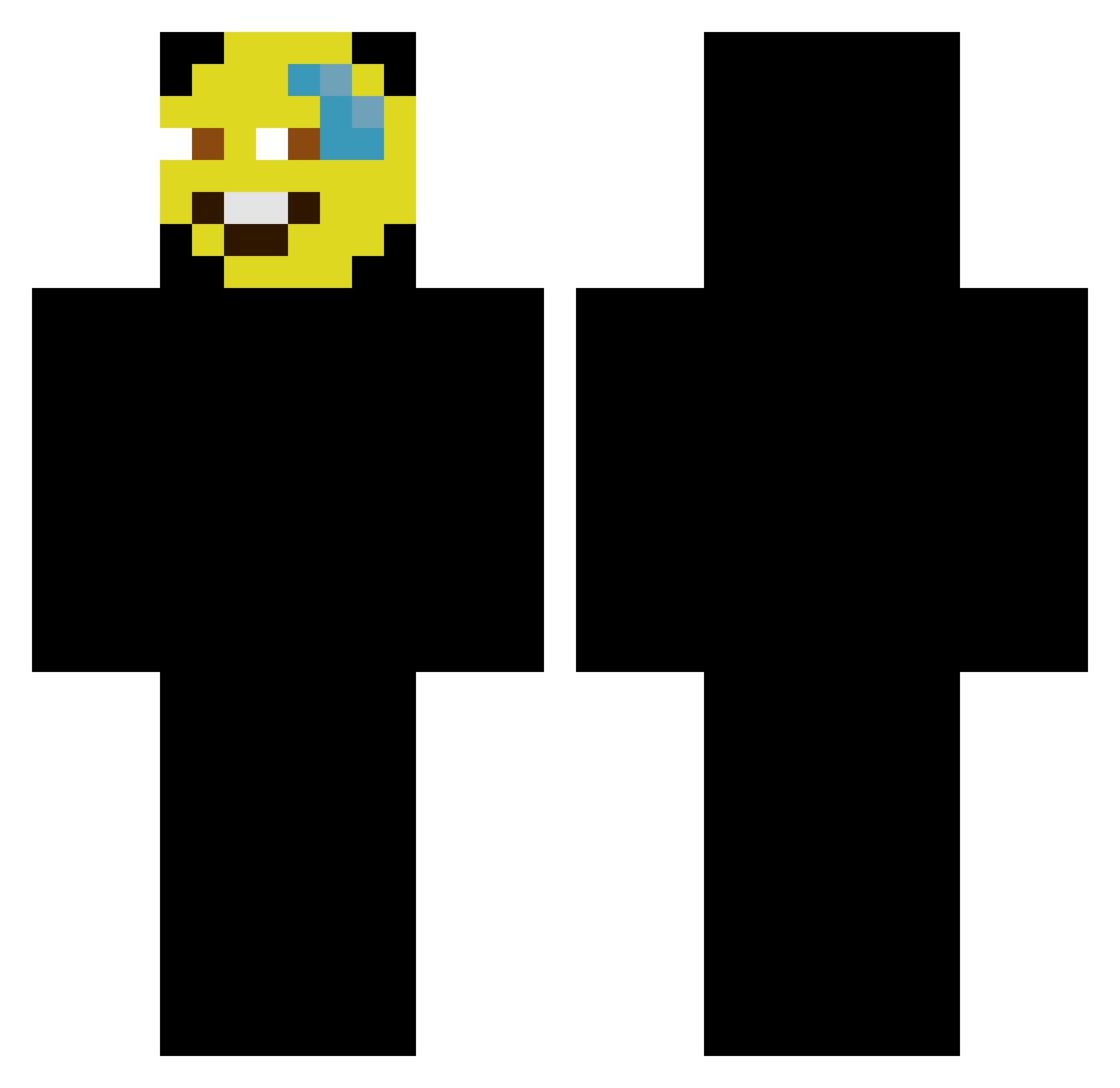 ToTaLShaFF Minecraft skin, front and back view