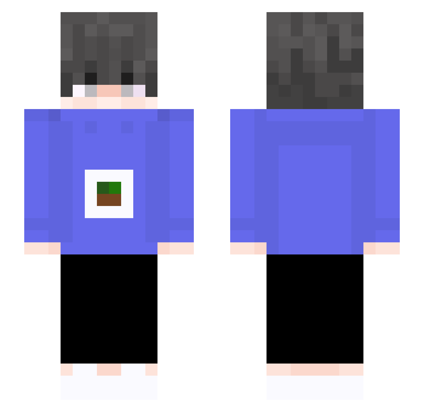 L_Bapa Minecraft skin, front and back view