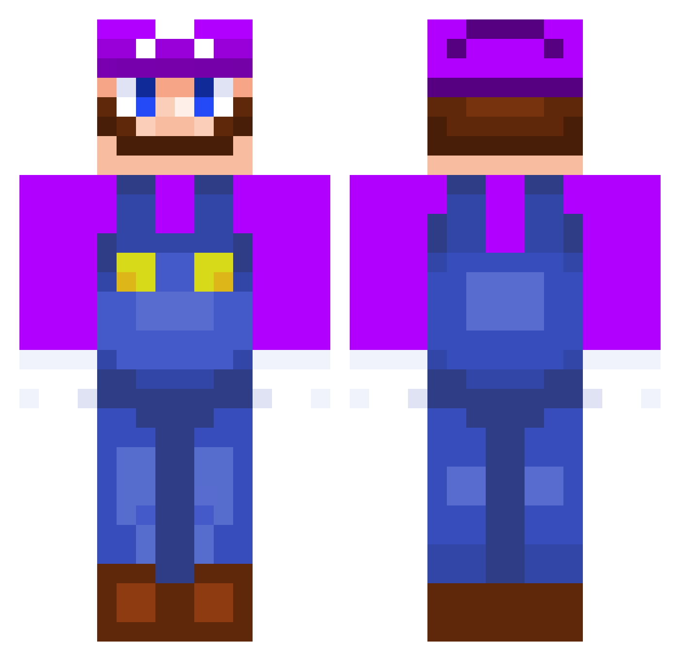 zBr3athe Minecraft skin, front and back view