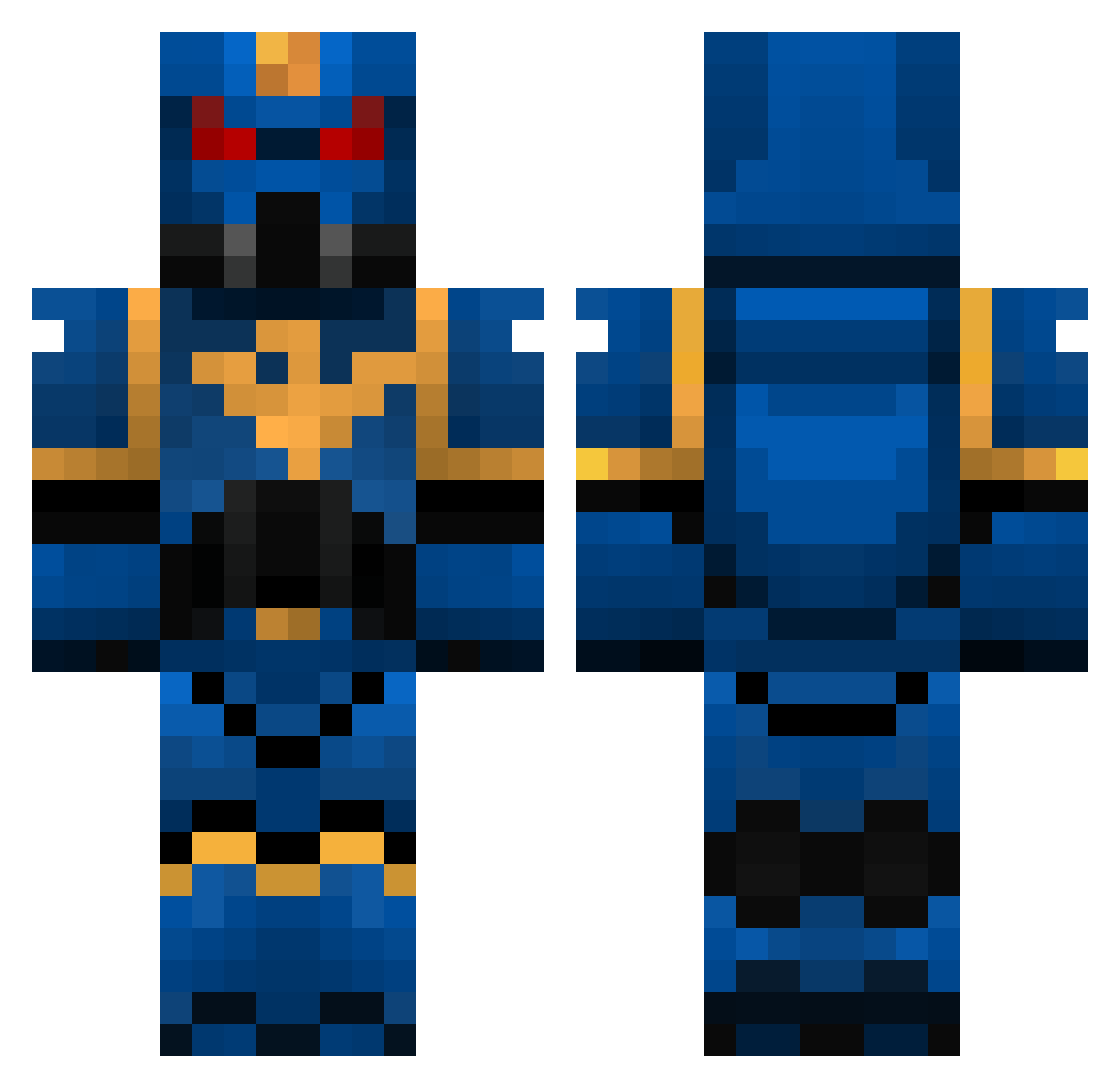 qodfweoiwqofe Minecraft skin, front and back view