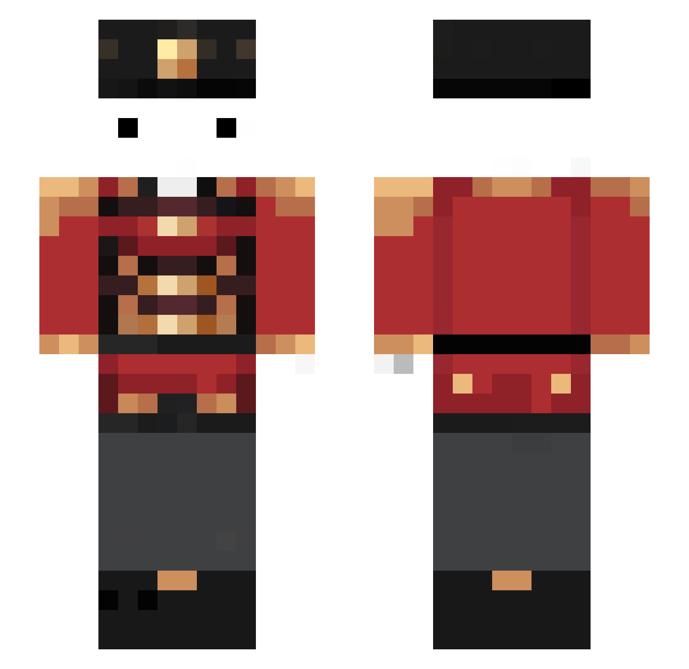 jindo9013 Minecraft skin, front and back view