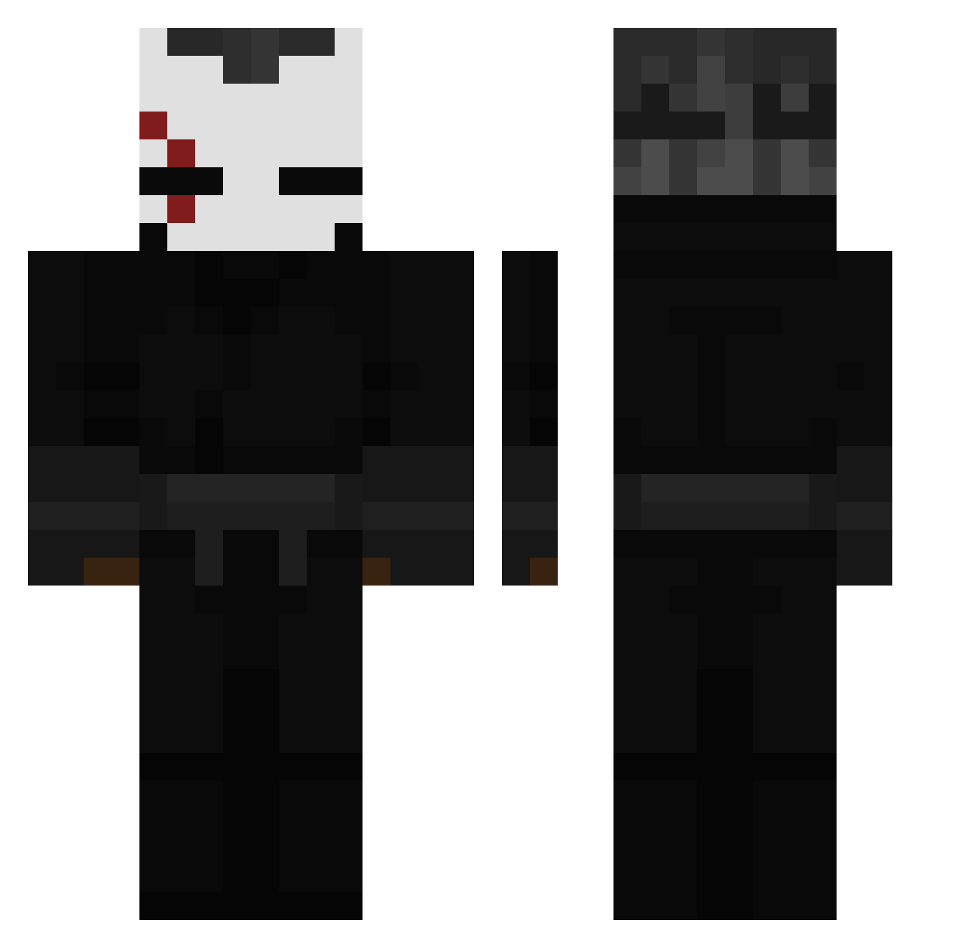 MasterOrion1000 Minecraft skin, front and back view