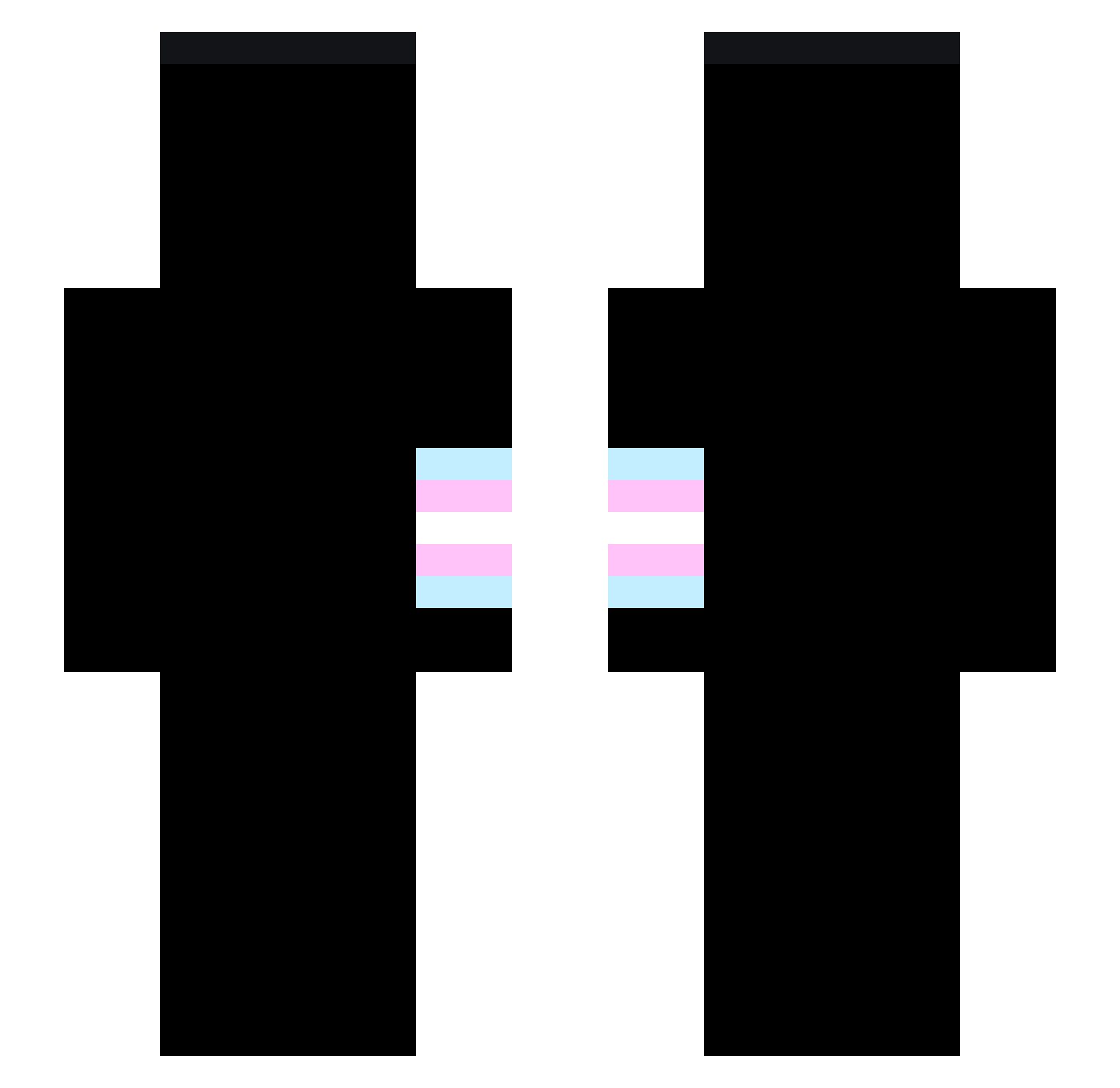 Arcgrinder67 Minecraft skin, front and back view