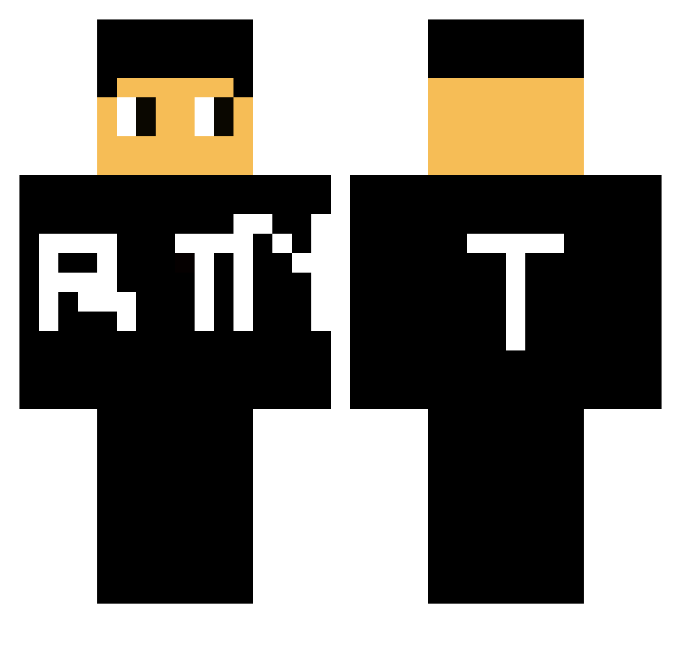 sayedalal3ab Minecraft skin, front and back view