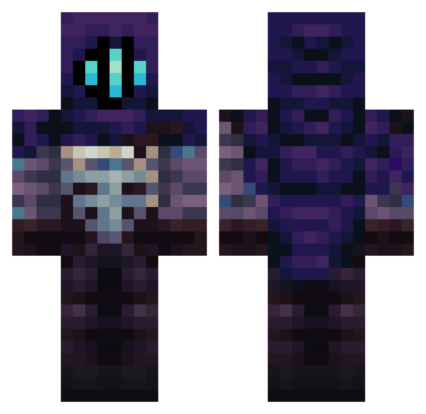 itisZixinKP Minecraft skin, front and back view