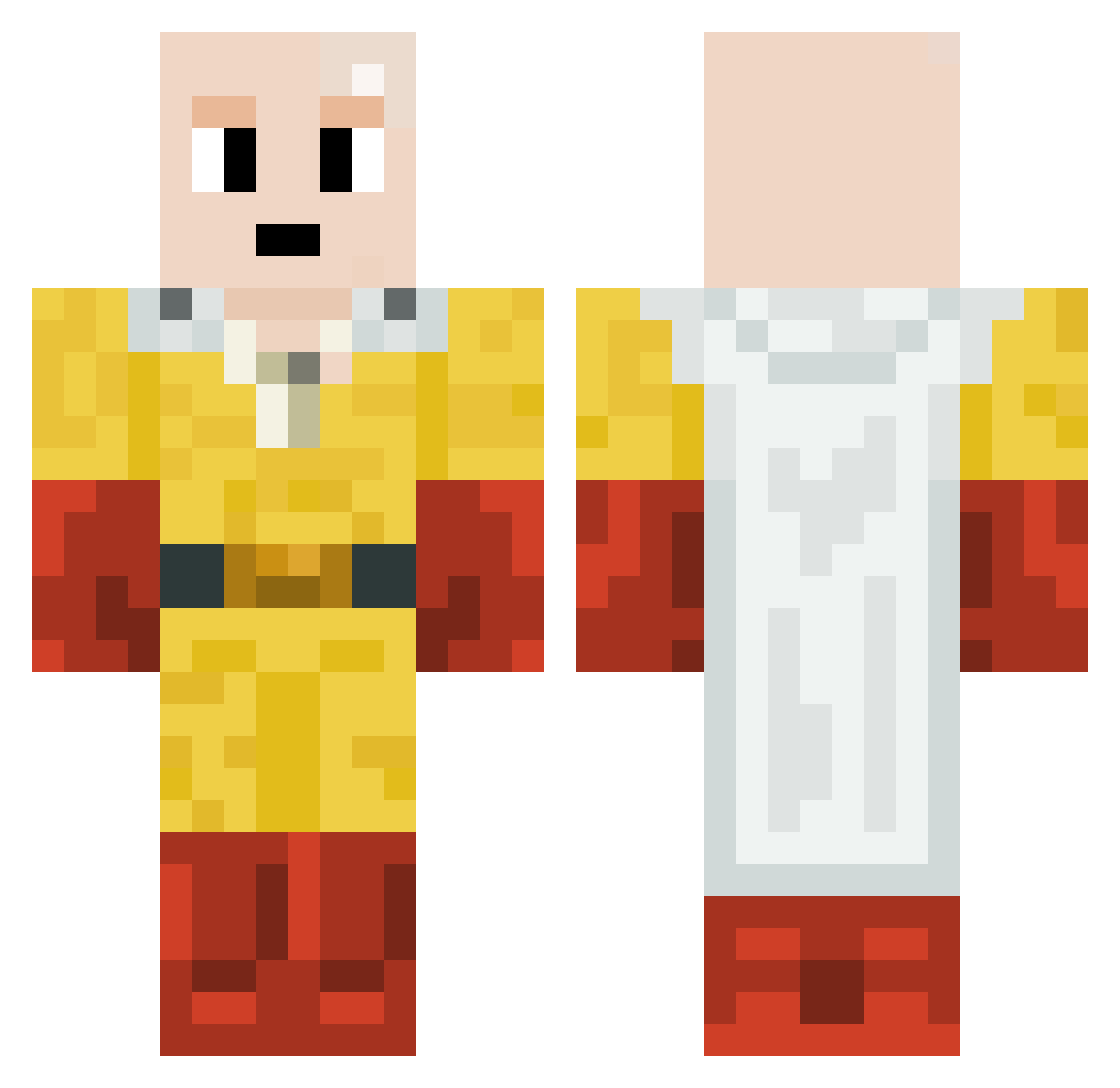JohnnySin123 Minecraft skin, front and back view