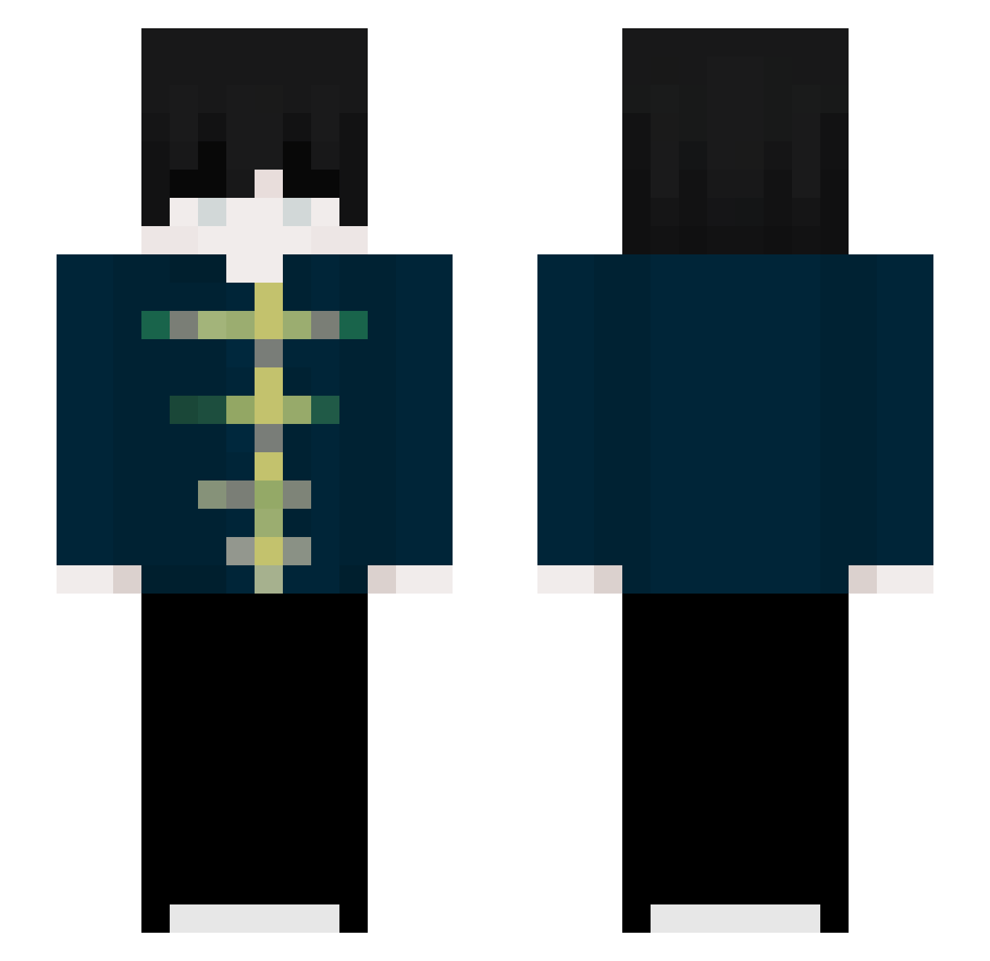 neoSvenneBanan Minecraft skin, front and back view