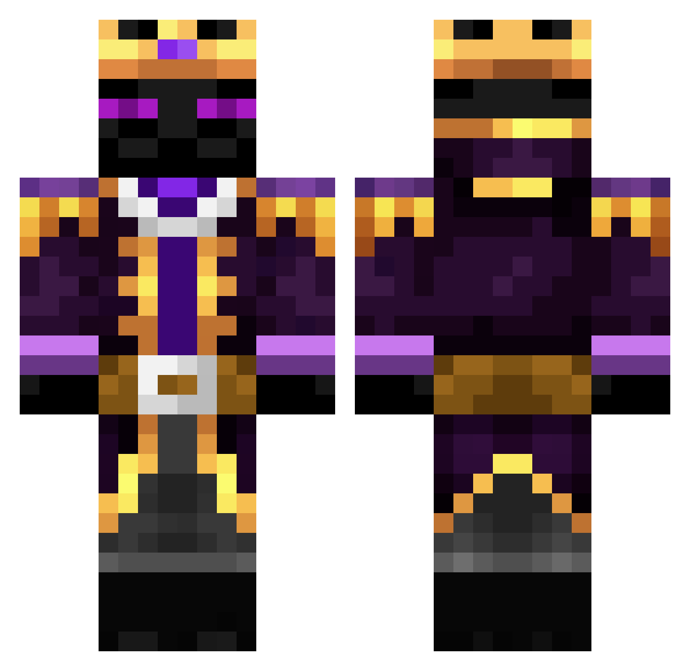 GamingAnnex Minecraft skin, front and back view