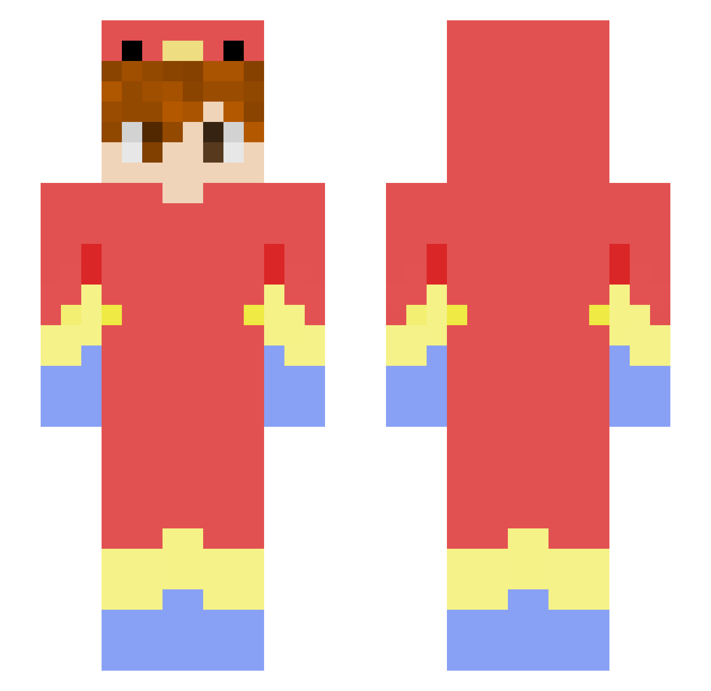 Tox1c_Player Minecraft skin, front and back view