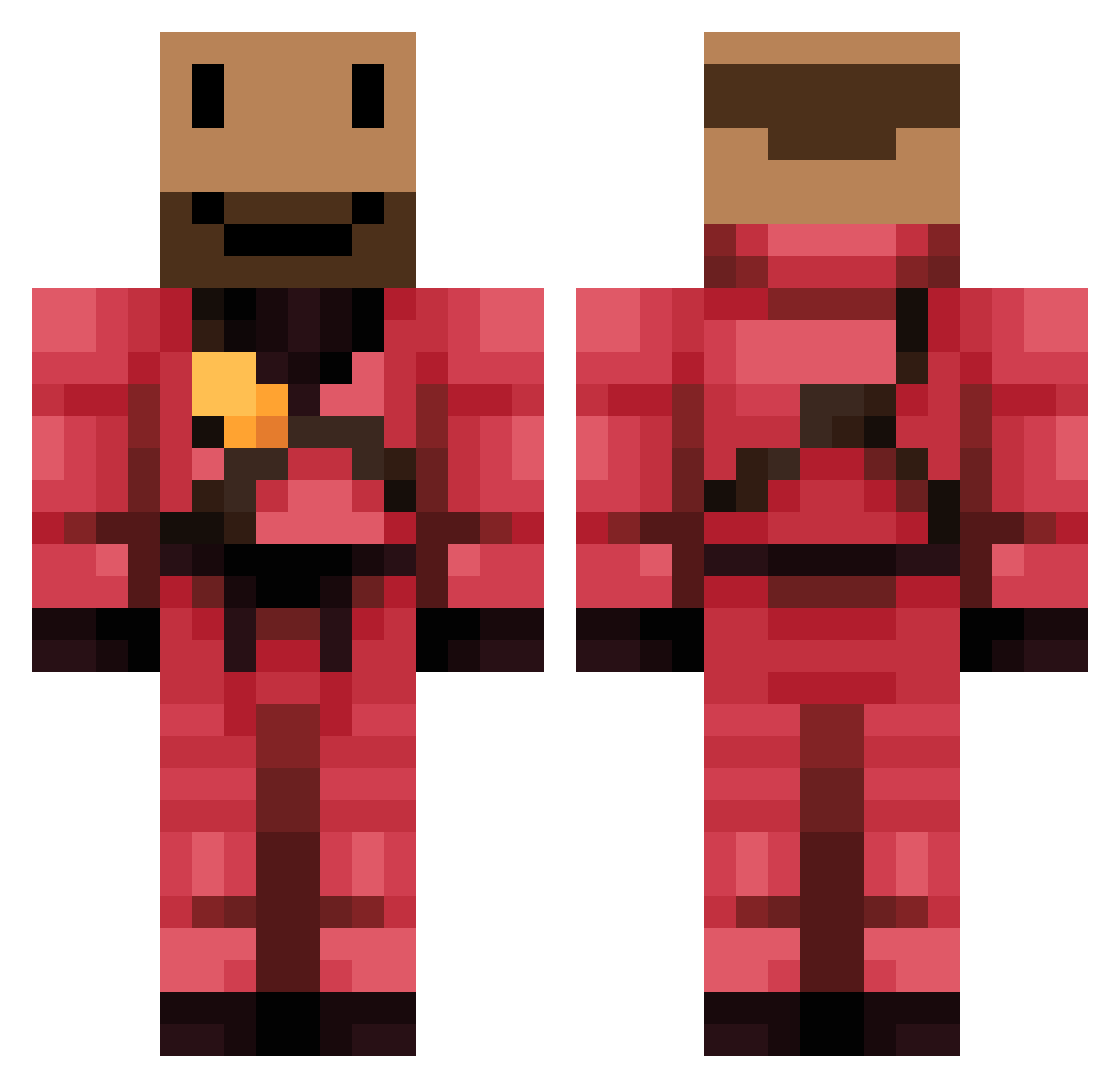 oggedogge12 Minecraft skin, front and back view