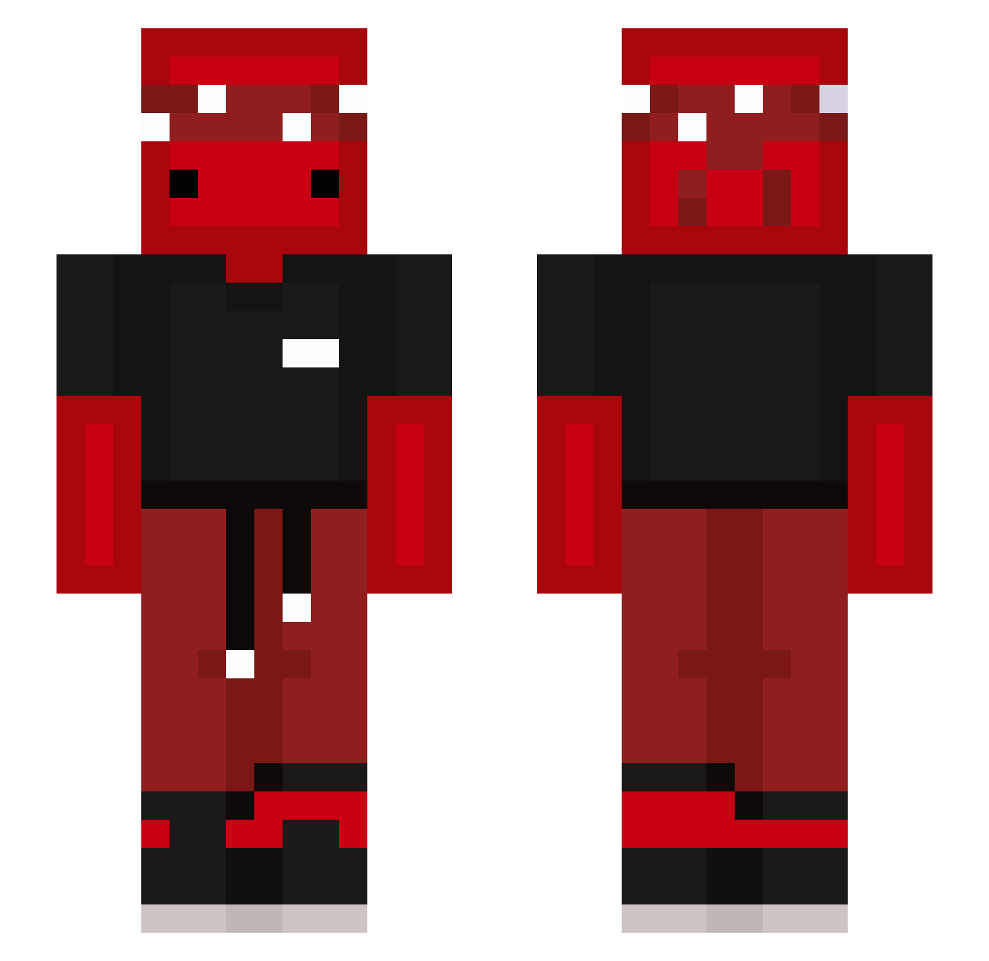 SauceMaker Minecraft skin, front and back view