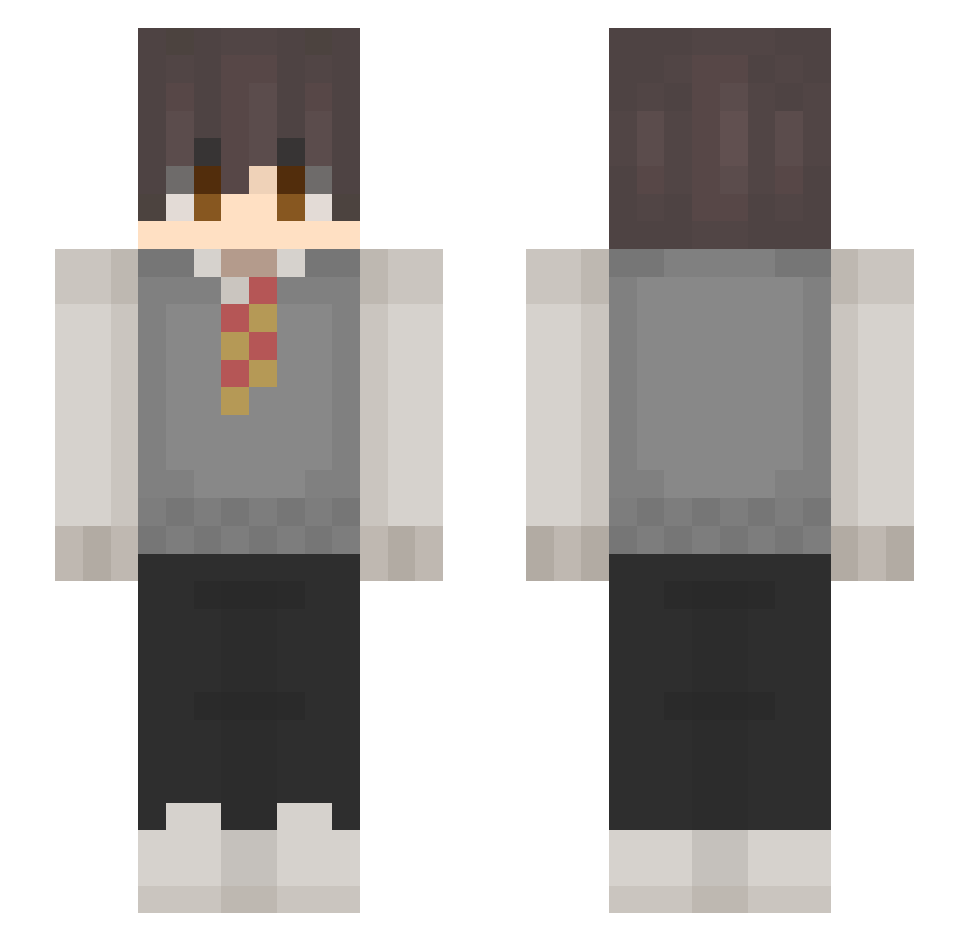 DarkcolTrattino_ Minecraft skin, front and back view