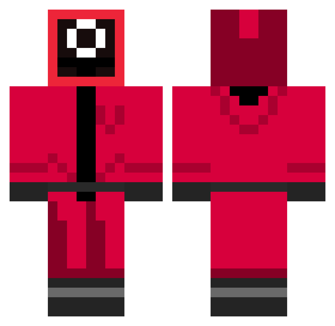 DenDaan Minecraft skin, front and back view