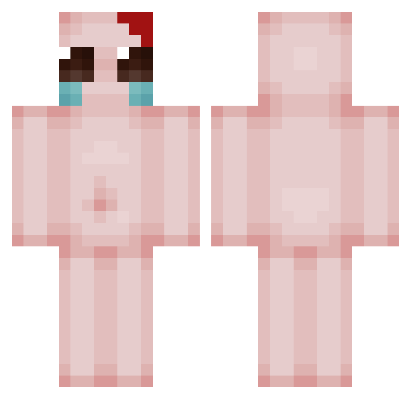 Xrey4o Minecraft skin, front and back view