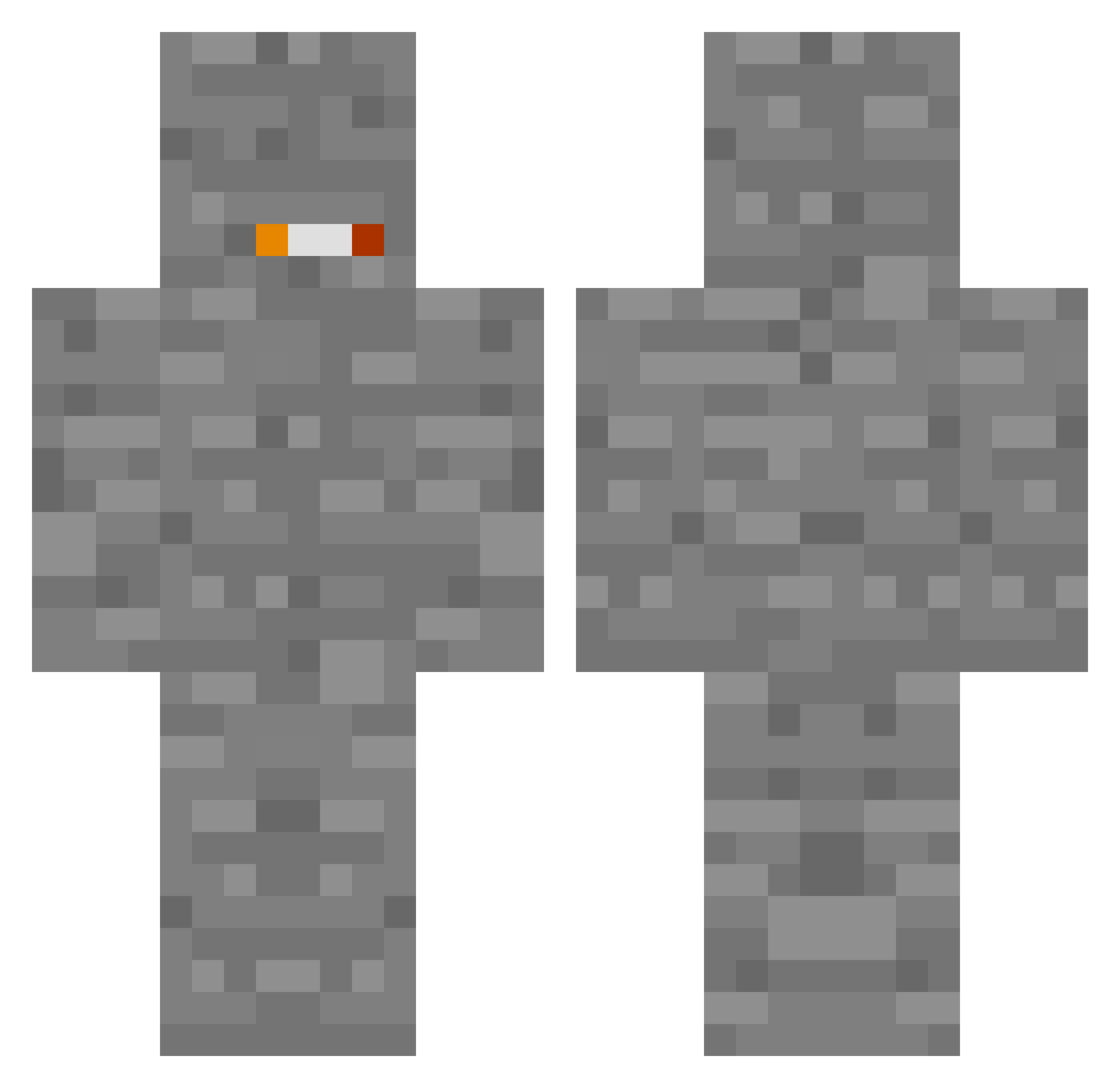Recruta1911L Minecraft skin, front and back view