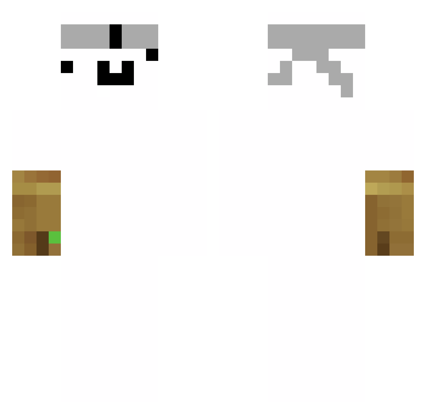 rasedhyper Minecraft skin, front and back view