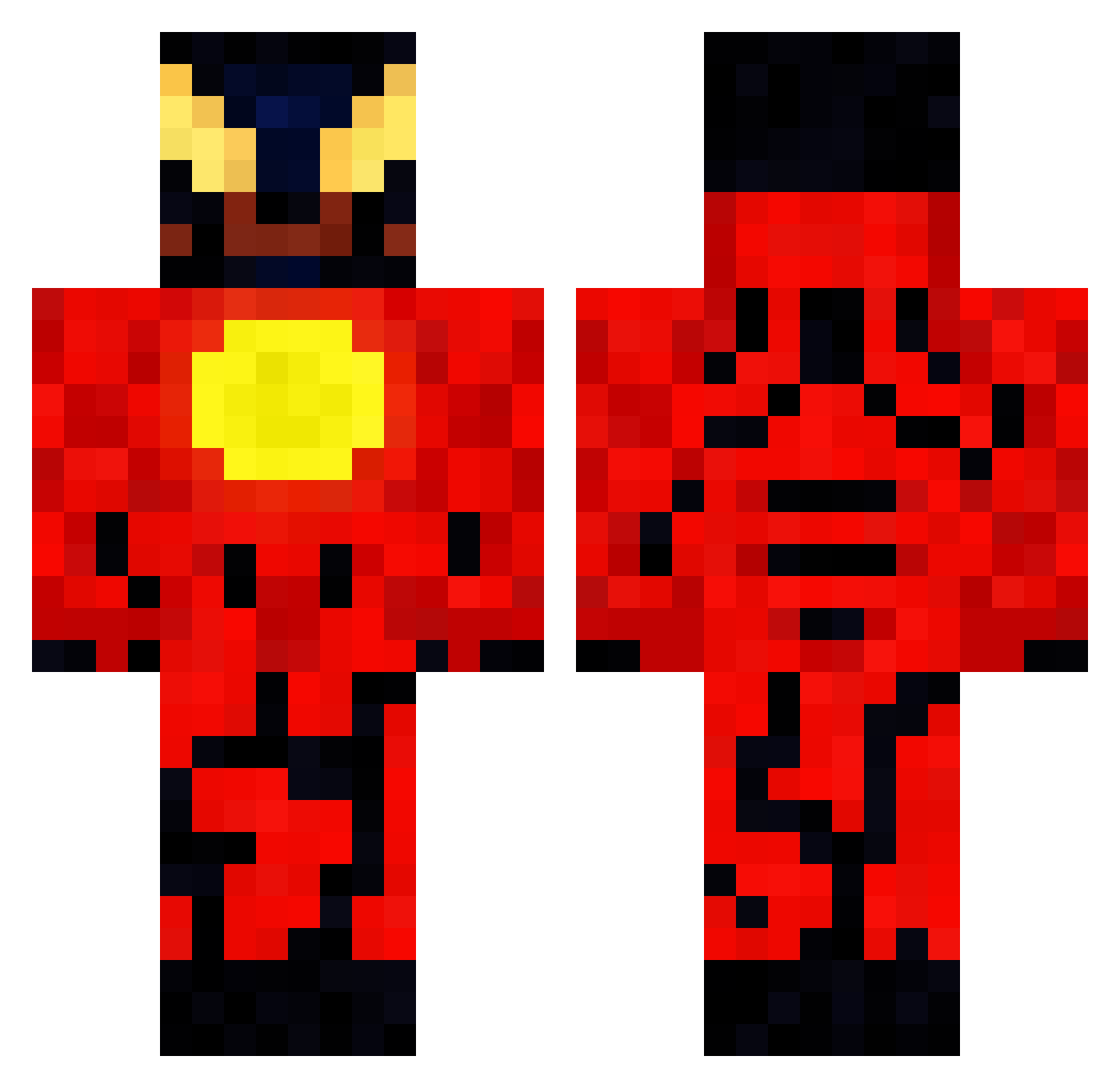 Philcrafter_3 Minecraft skin, front and back view