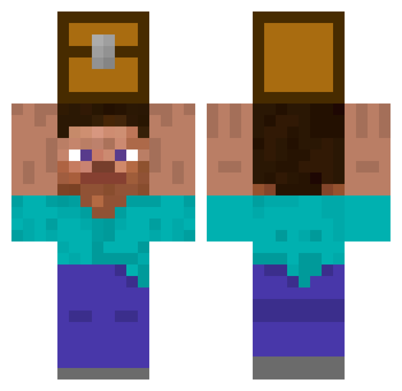 tinooo222 Minecraft skin, front and back view