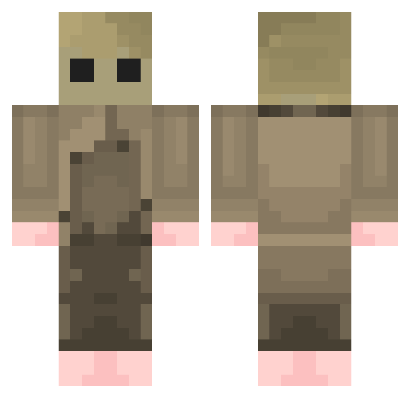 Luiz_H_Gamer12 Minecraft skin, front and back view