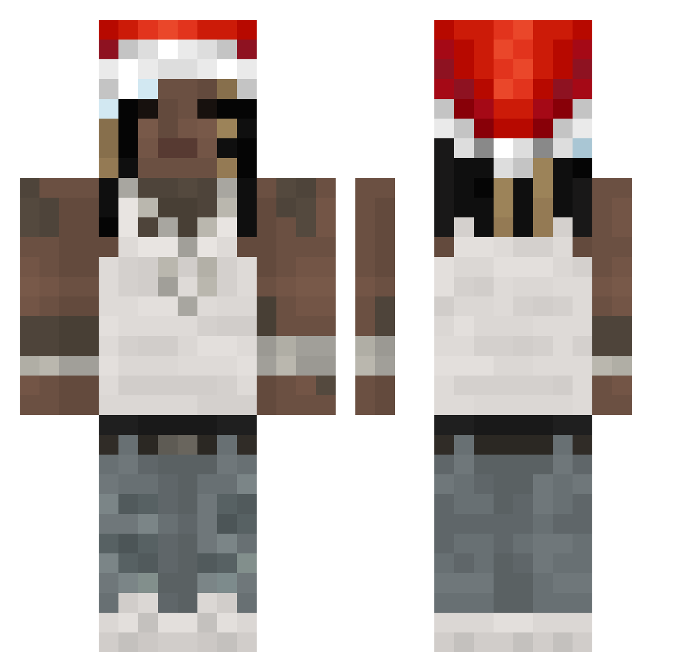 gabrielfiorilous Minecraft skin, front and back view