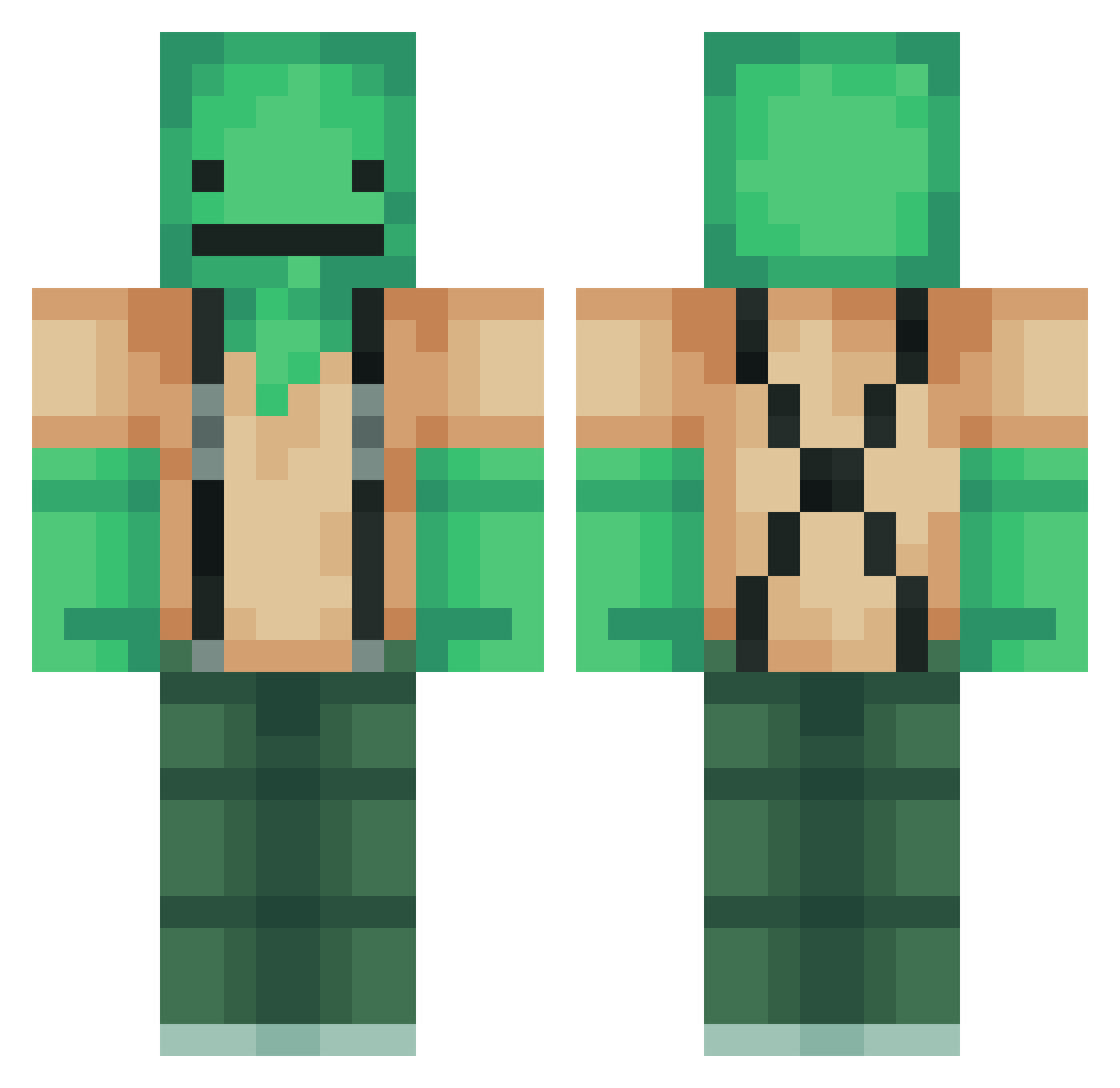 eunoiqqq Minecraft skin, front and back view