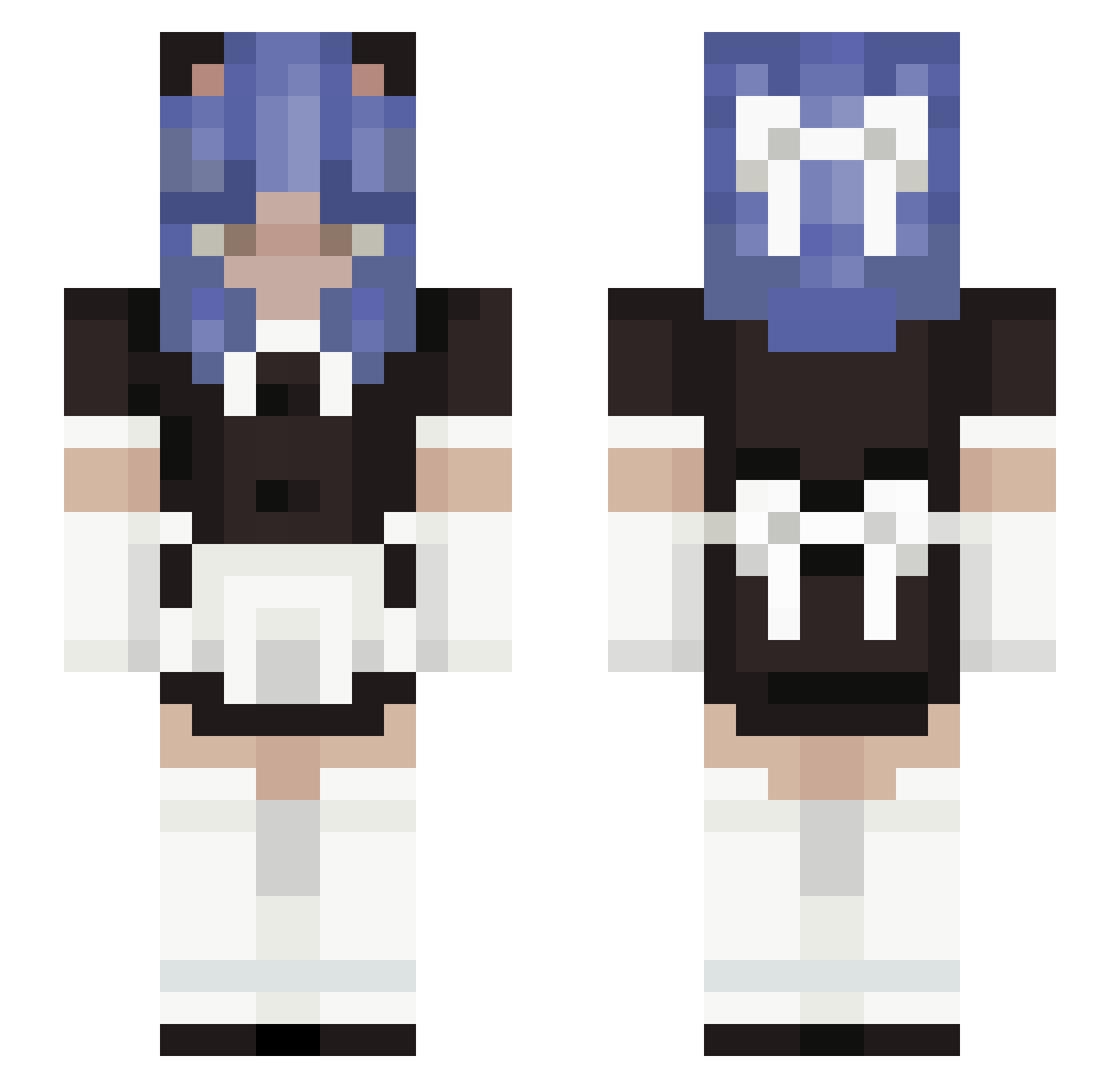 shrimp_sauce22 Minecraft skin, front and back view