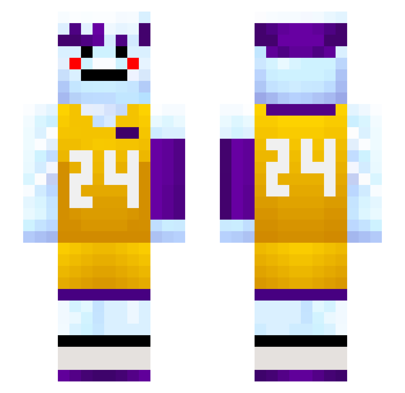 ego_Z_ Minecraft skin, front and back view
