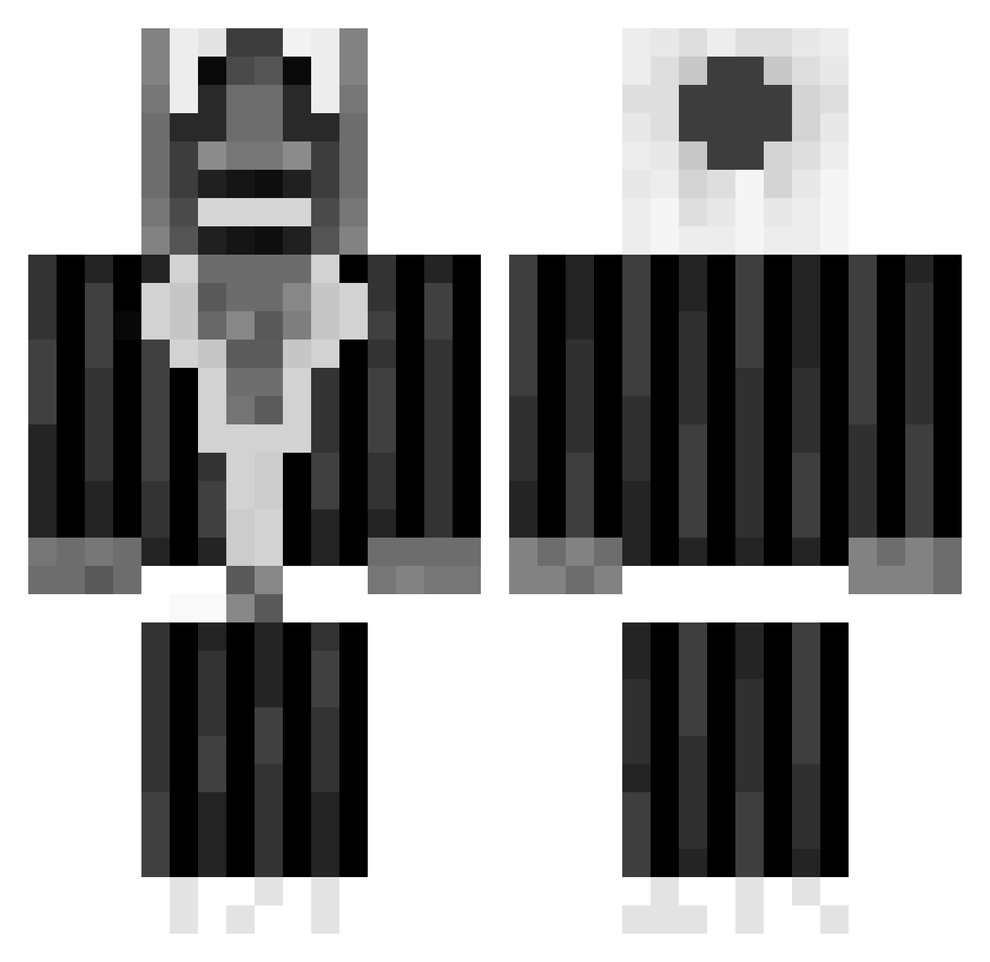 method2r Minecraft skin, front and back view