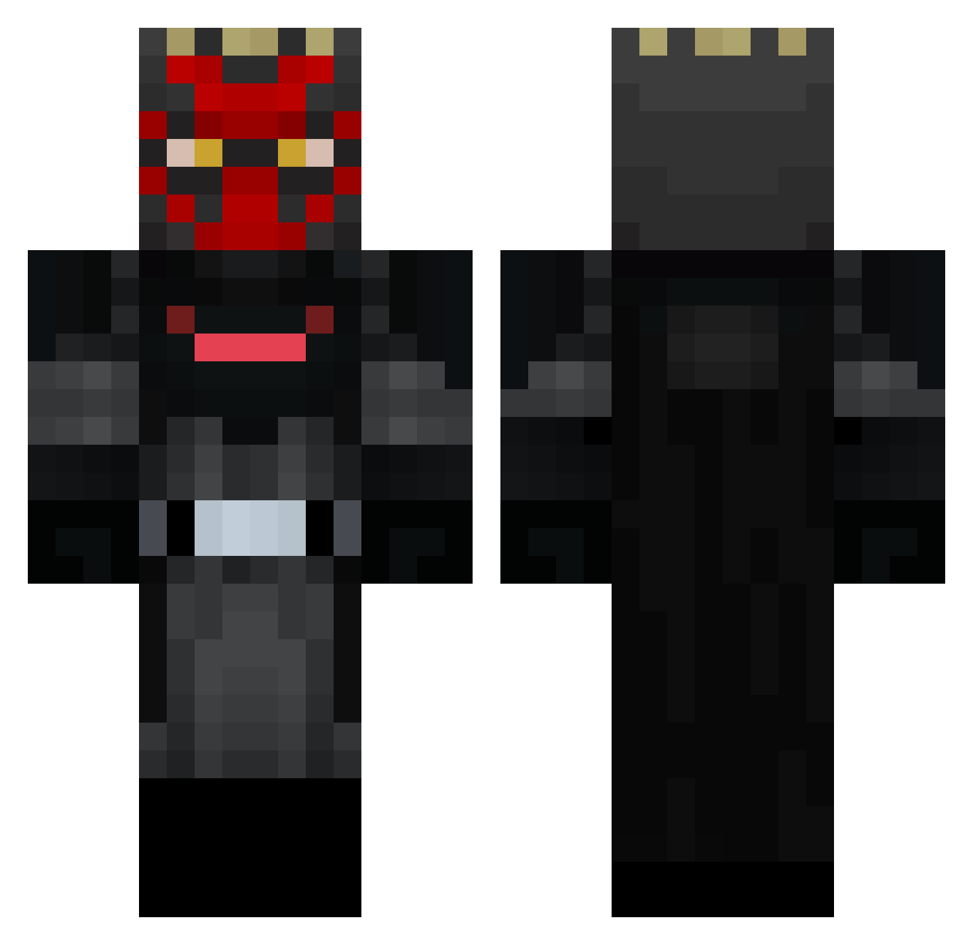 Manupro74 Minecraft skin, front and back view