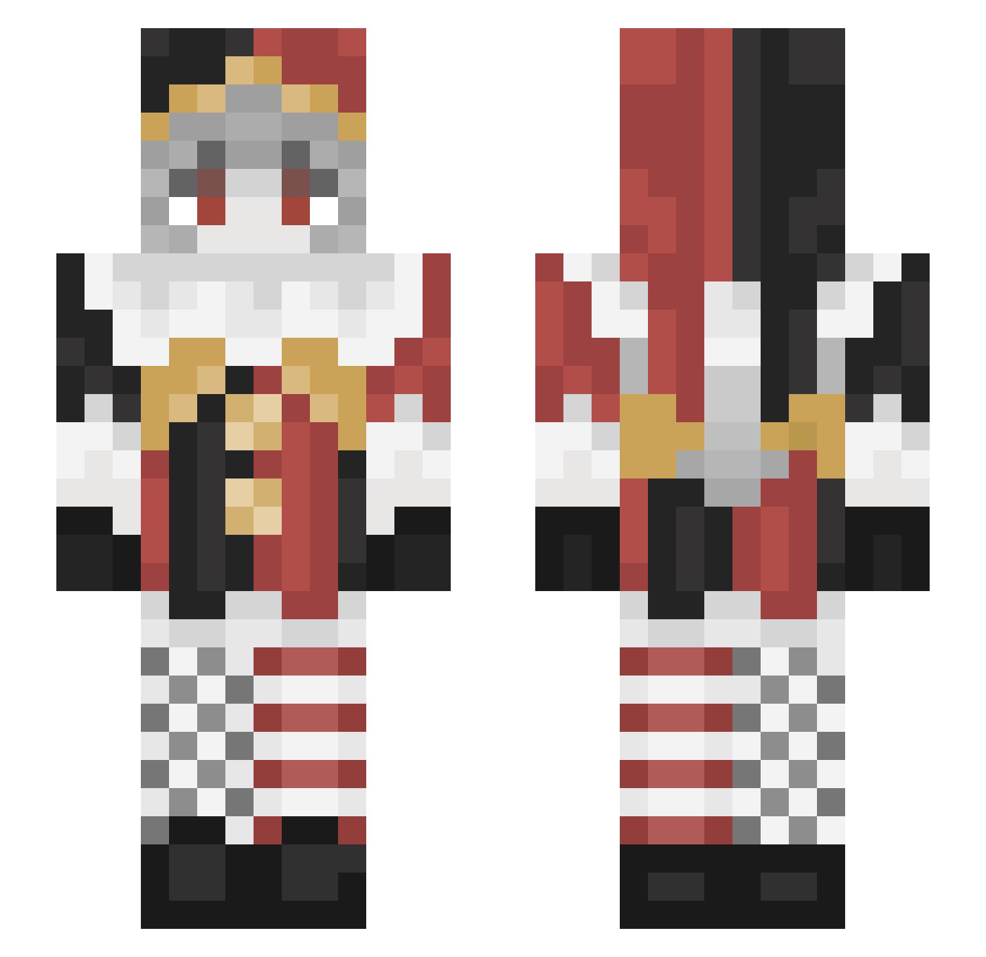 darkin8509 Minecraft skin, front and back view